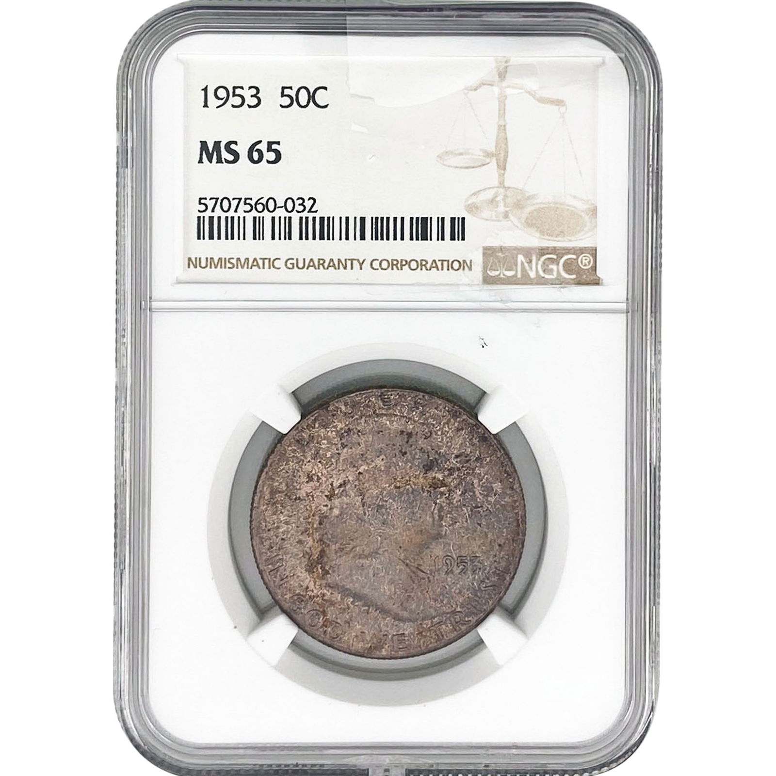 1953 Franklin Half Dollar NGC MS65 (1 of 2)