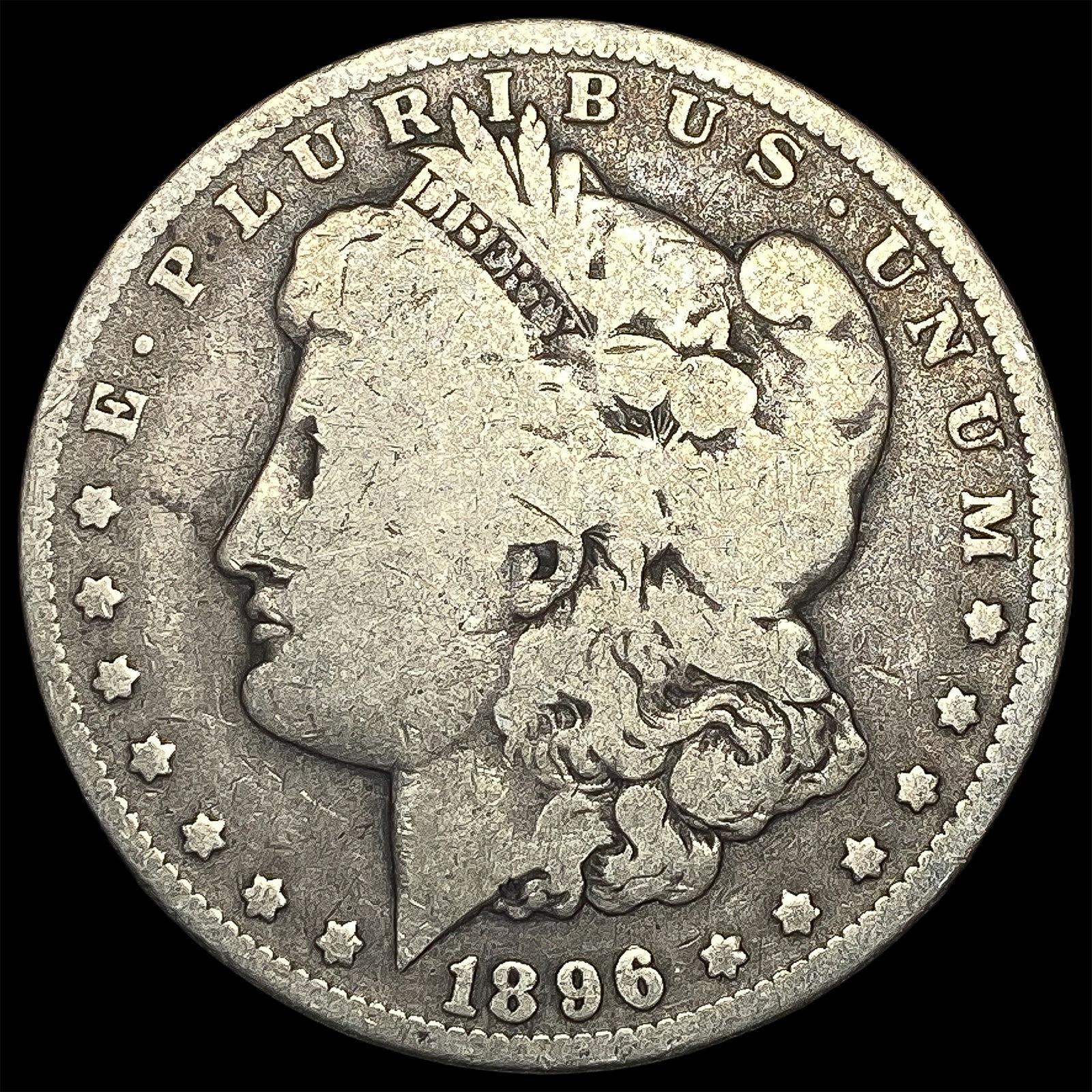 1896-O Silver Morgan Dollar NICELY CIRCULATED (1 of 2)