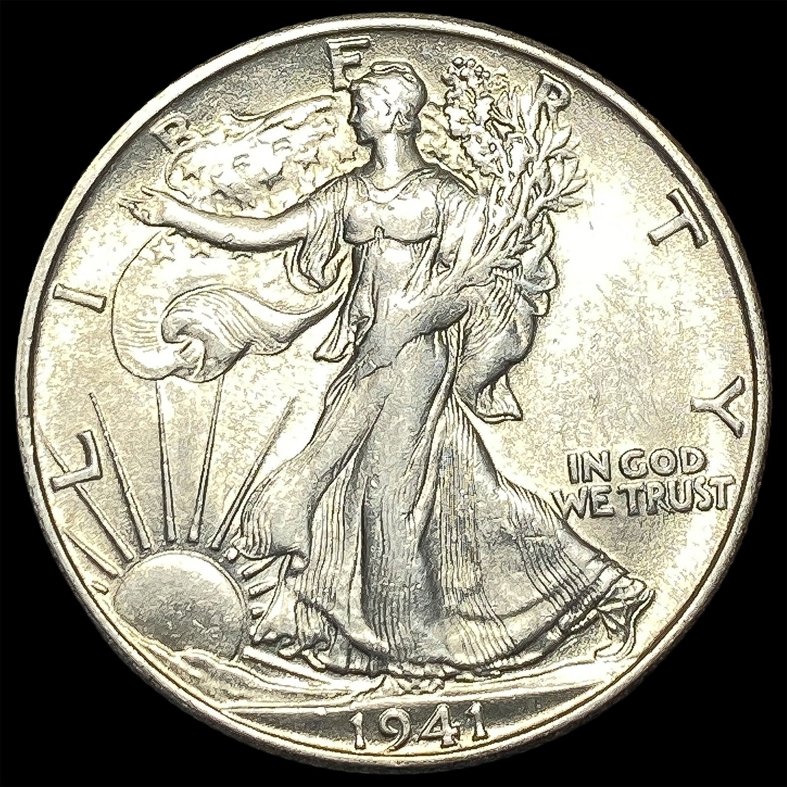 1941-S Silver Half Dollar Walking Liberty UNCIRCULATED (1 of 2)