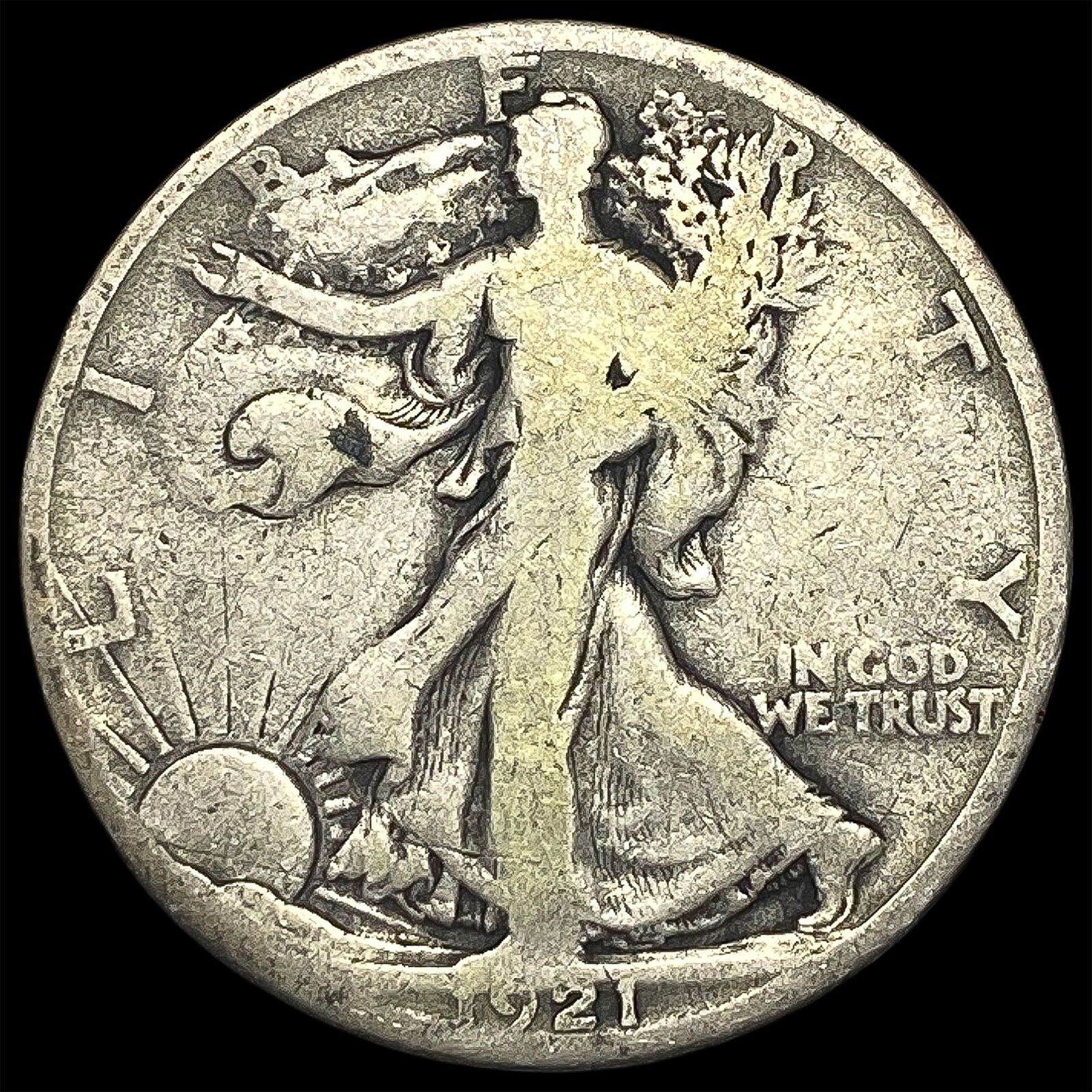 1921-S Silver Half Dollar NICELY CIRCULATED (1 of 2)