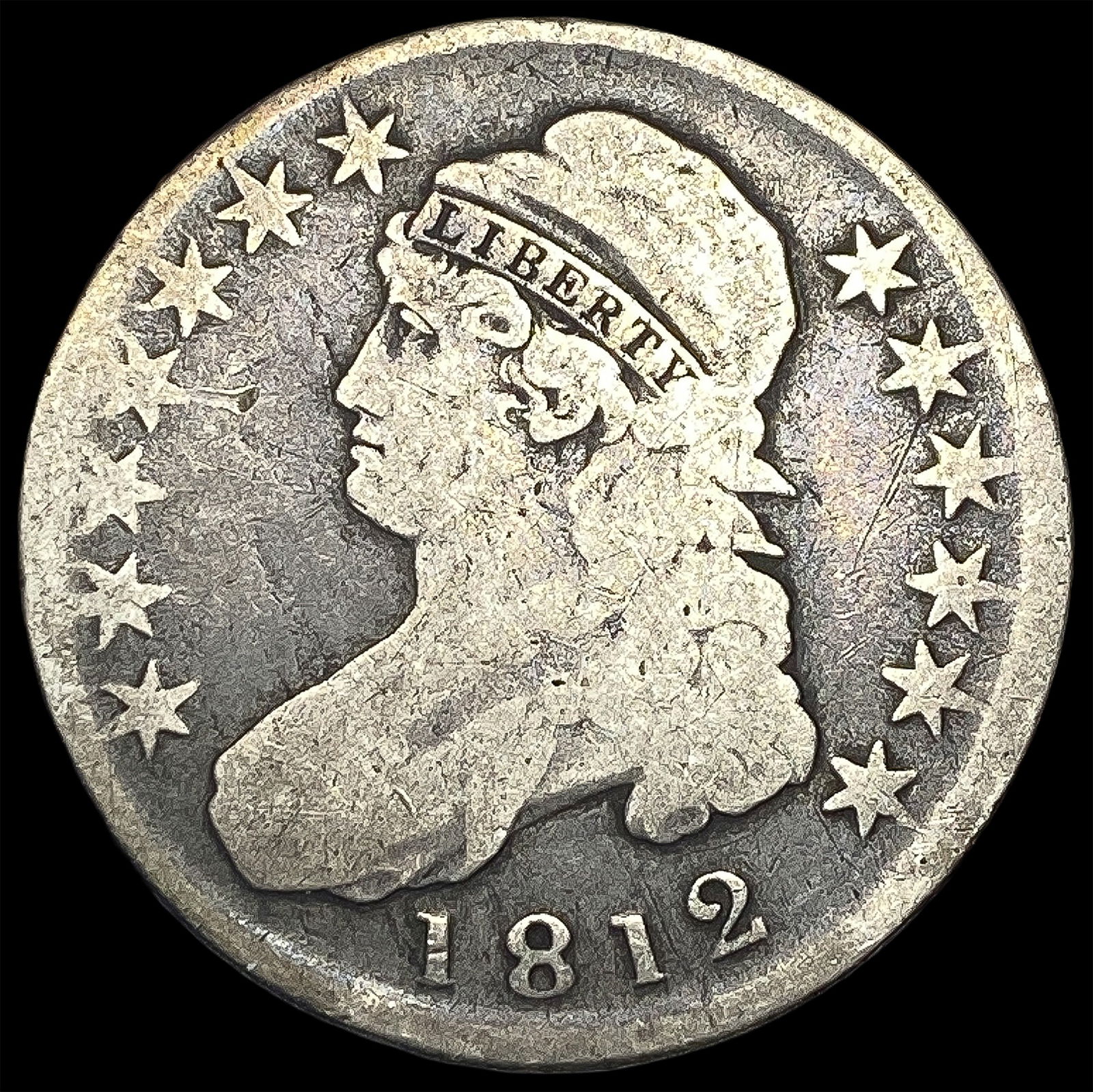 1812 Capped Bust Half Dollar NICELY CIRCULATED (1 of 2)