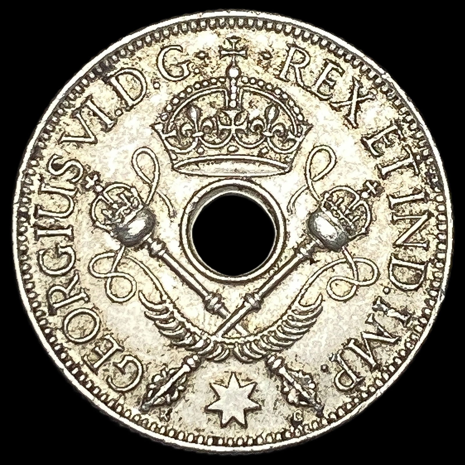 1945 New Guinea Silver Shilling UNCIRCULATED: 1945 New Guinea Silver Shilling UNCIRCULATED