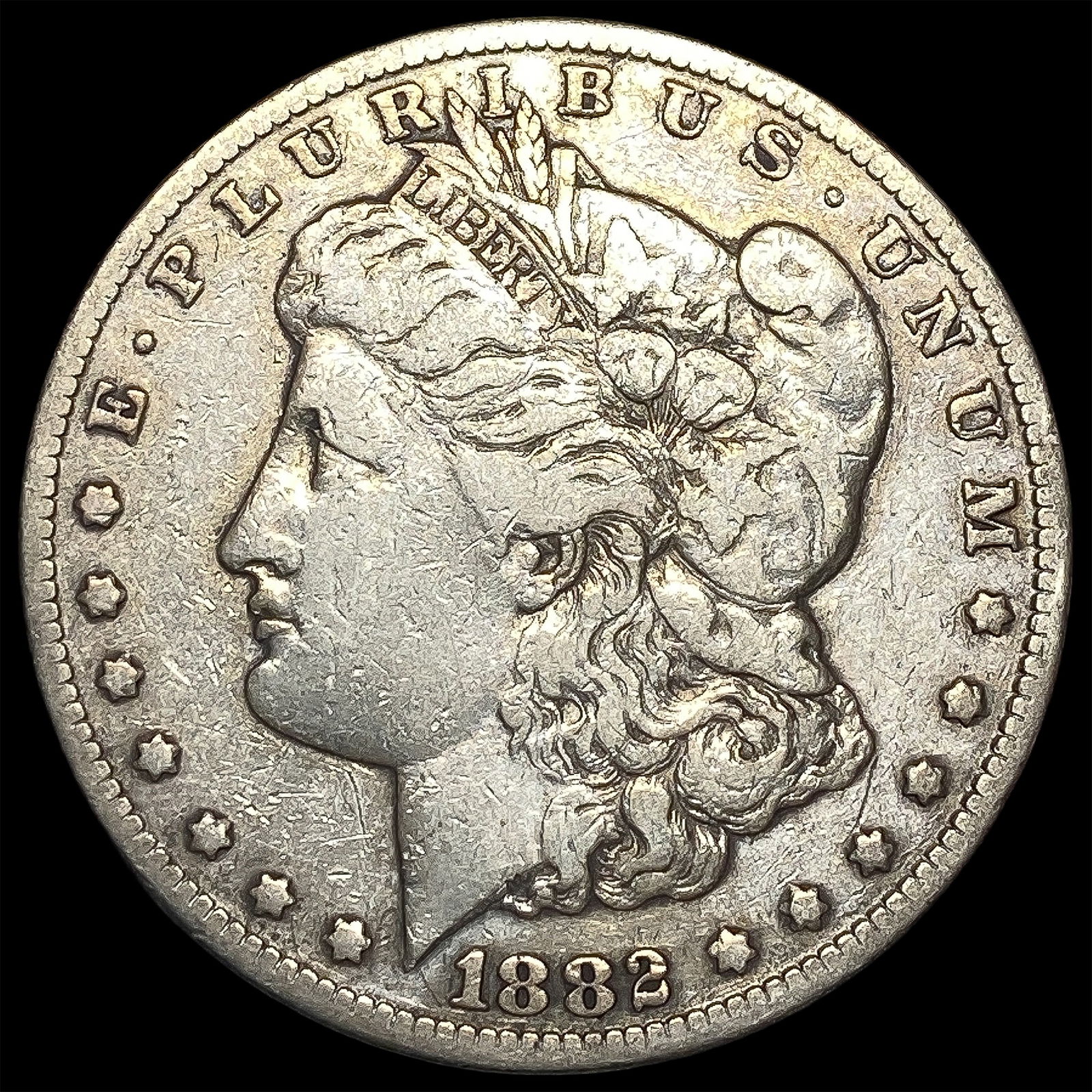 1882-CC Silver Morgan Dollar ABOUT UNCIRCULATED (1 of 2)