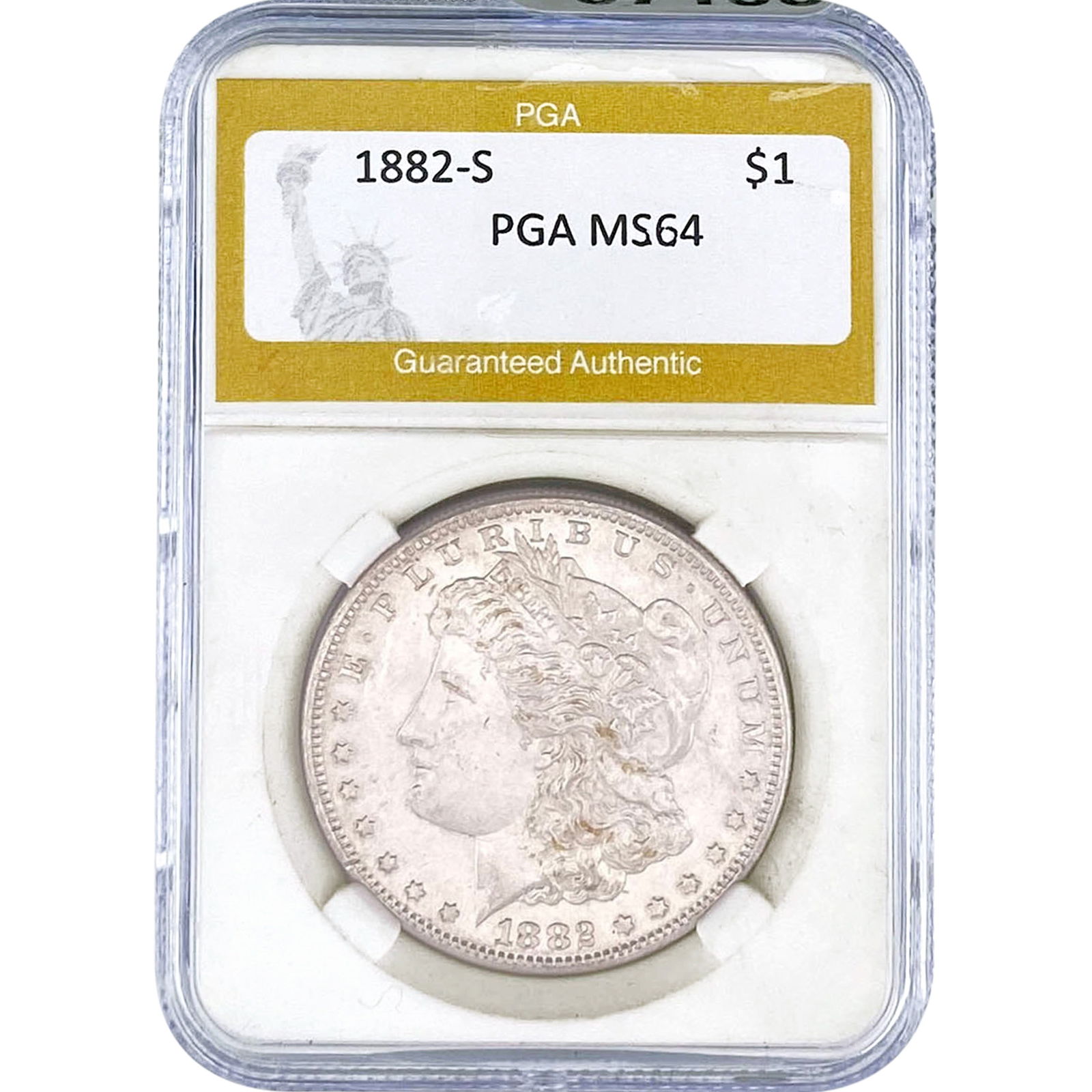 1882-S Morgan Silver Dollar PGA MS64 (1 of 2)