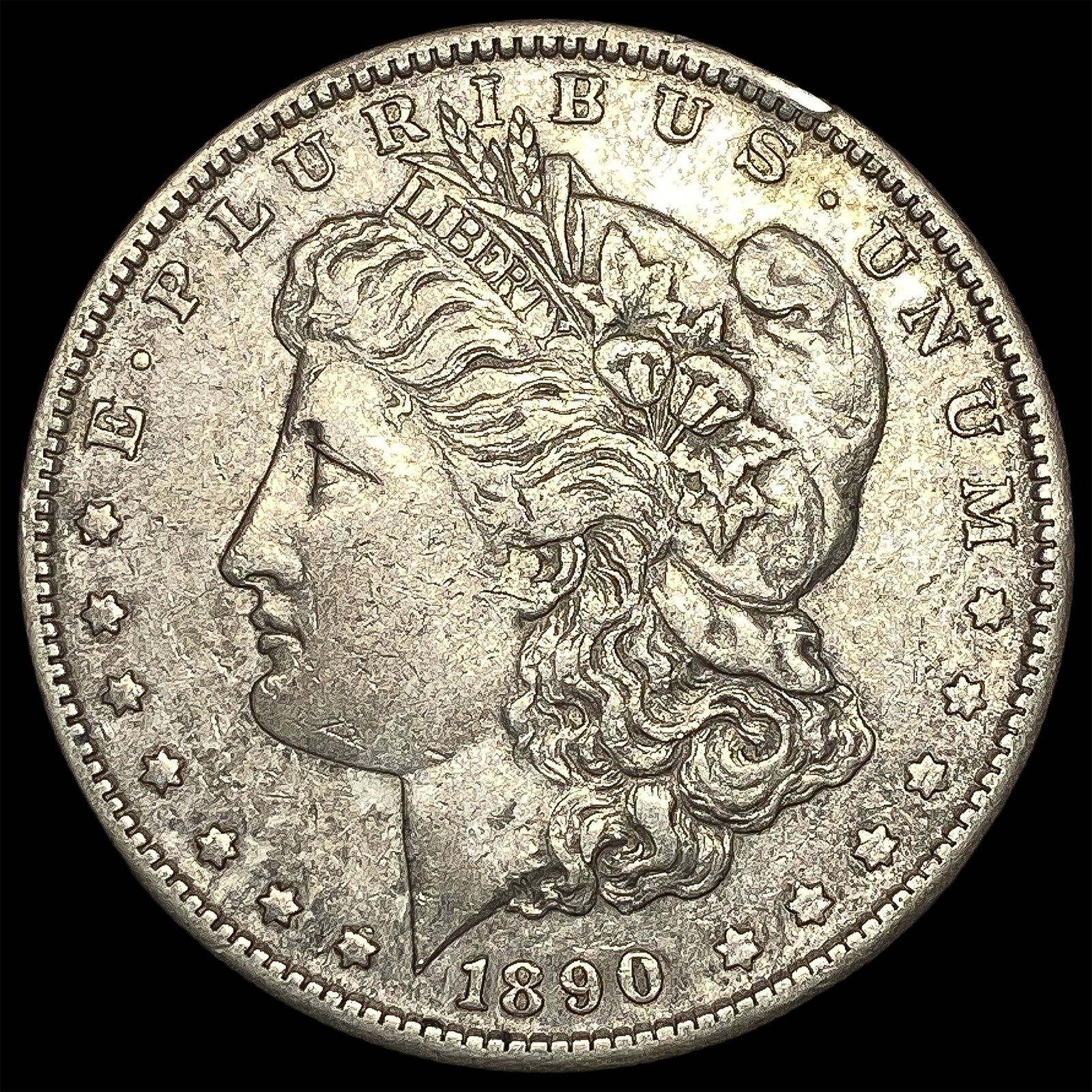 1890-S Silver Morgan Dollar NEARLY UNCIRCULATED: 1890-S Silver Morgan Dollar NEARLY UNCIRCULATED