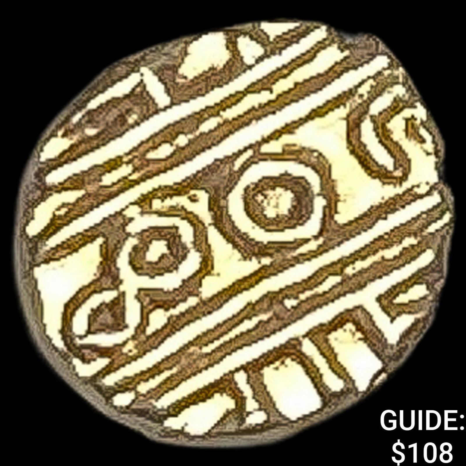 1600-1800 India .014 Gold Fanam UNCIRCULATED: 1600-1800 India .014 Gold Fanam UNCIRCULATED