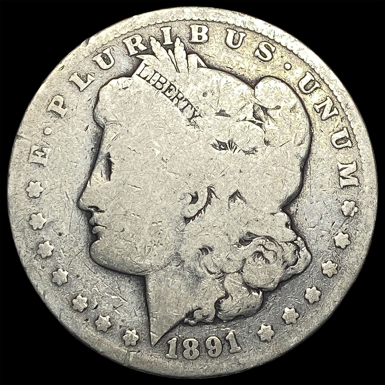 1891-CC Silver Morgan Dollar NICELY CIRCULATED (1 of 2)