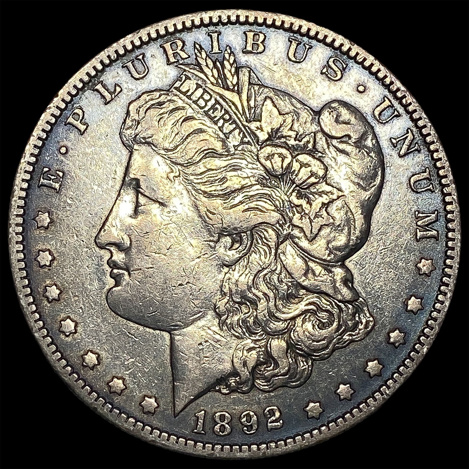 1892-S Silver Morgan Dollar NEARLY UNCIRCULATED (1 of 2)