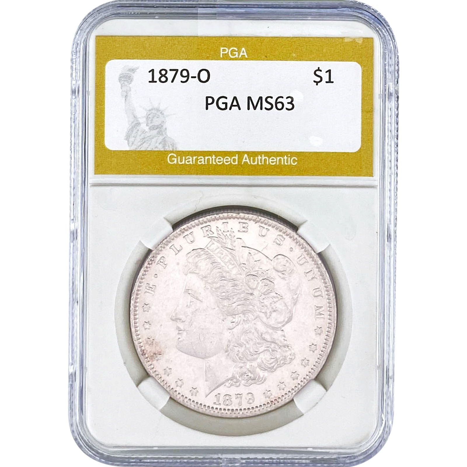 1879-O Morgan Silver Dollar PGA MS63: 1879-O Morgan Silver Dollar PGA MS63