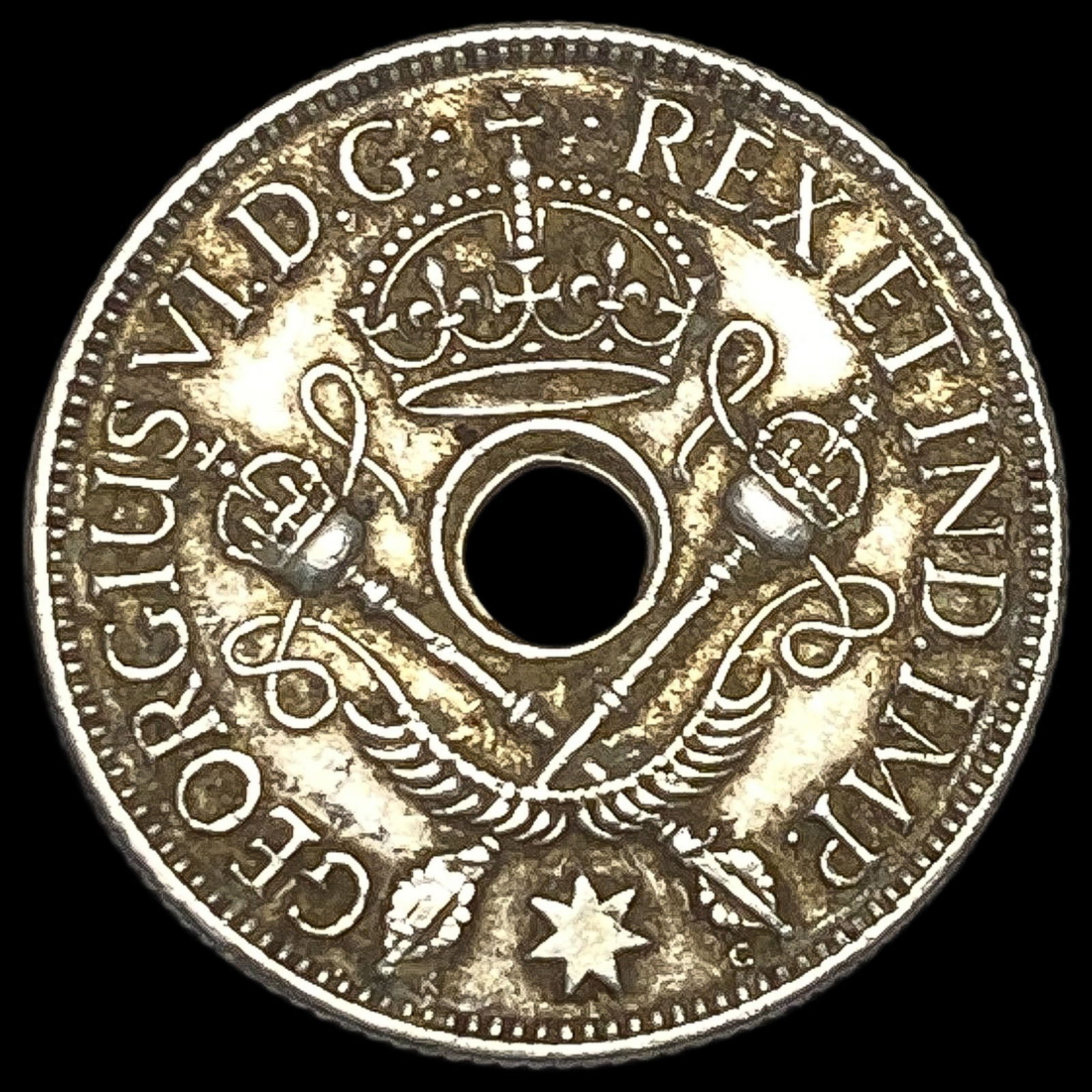 1938 New Guinea Silver Shilling UNCIRCULATED: 1938 New Guinea Silver Shilling UNCIRCULATED