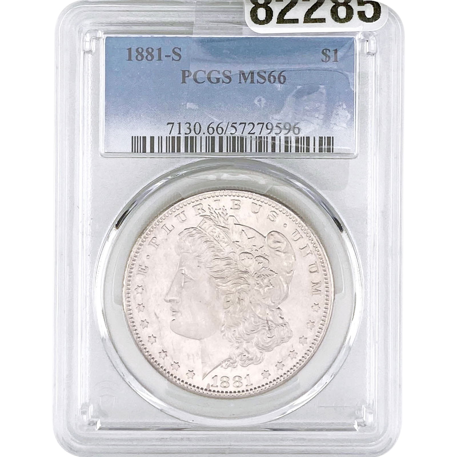 1881-S Morgan Silver Dollar PCGS MS66: 1881-S Morgan Silver Dollar PCGS MS66