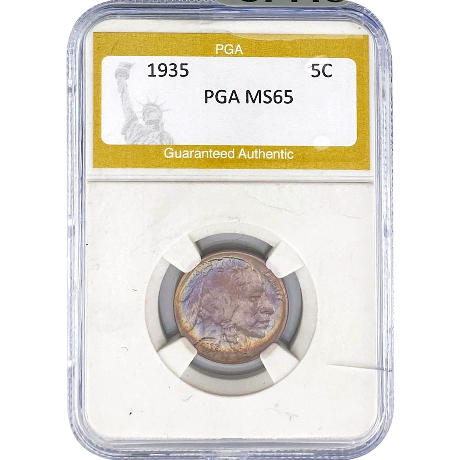 1935 Buffalo Nickel PGA MS65: 1935 Buffalo Nickel PGA MS65
