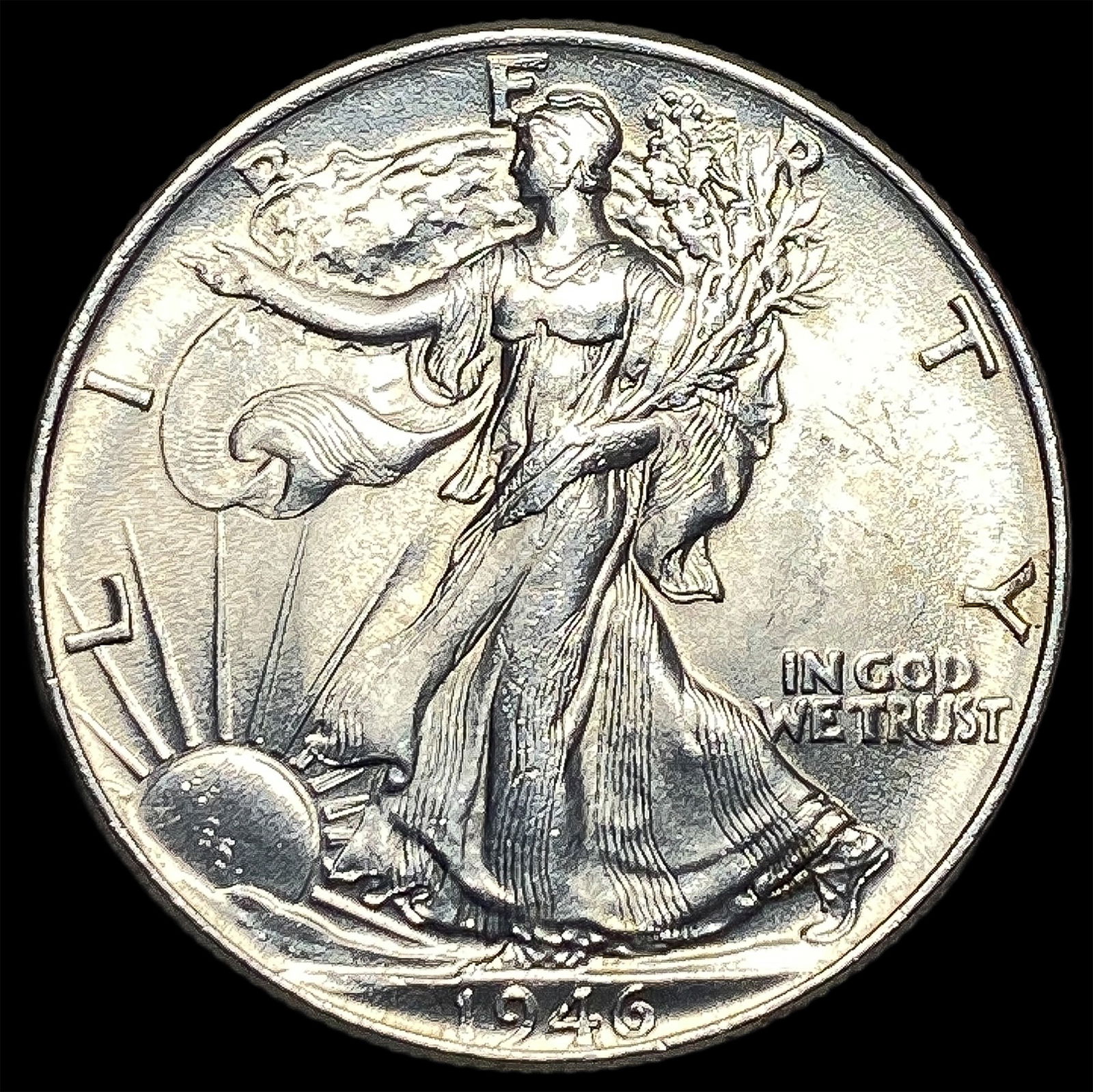 1946 Walking Liberty Half Dollar GEM BU (1 of 2)