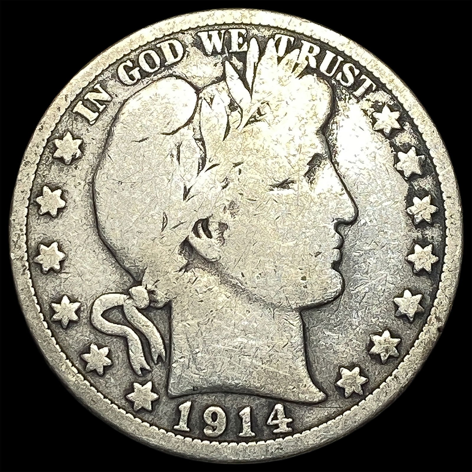 1914 Barber Half Dollar NICELY CIRCULATED (1 of 2)