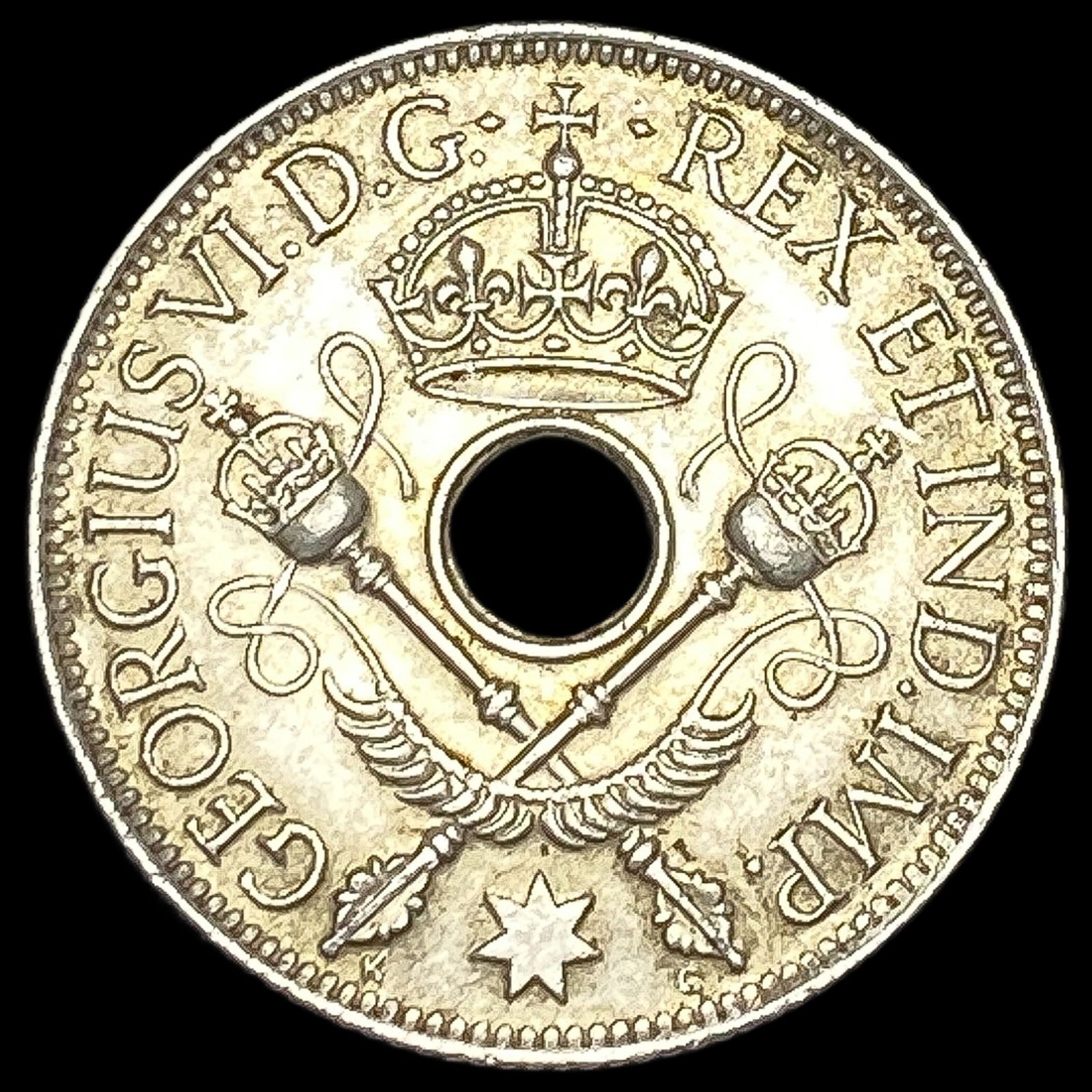 1945 New Guinea Silver Shilling UNCIRCULATED: 1945 New Guinea Silver Shilling UNCIRCULATED