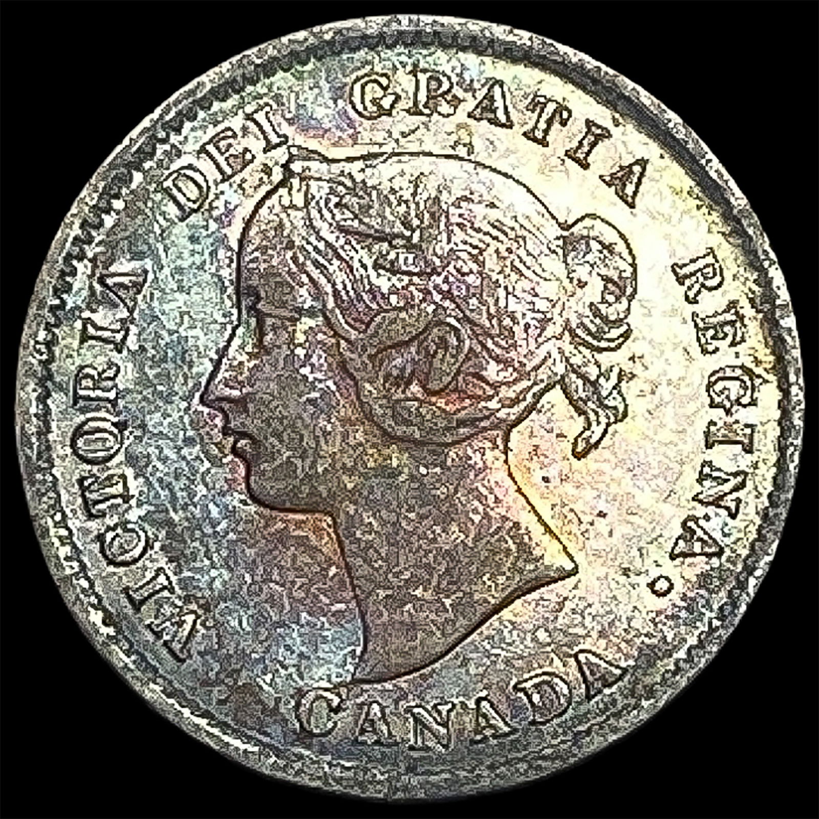 1872-H Silver 5 Cents Canada CLOSELY UNCIRCULATED (1 of 2)