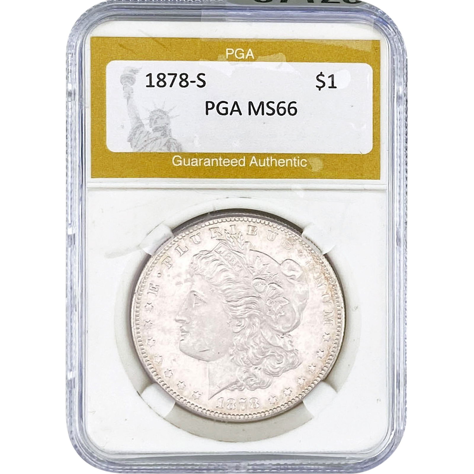 1878-S Morgan Silver Dollar PGA MS66 (1 of 2)