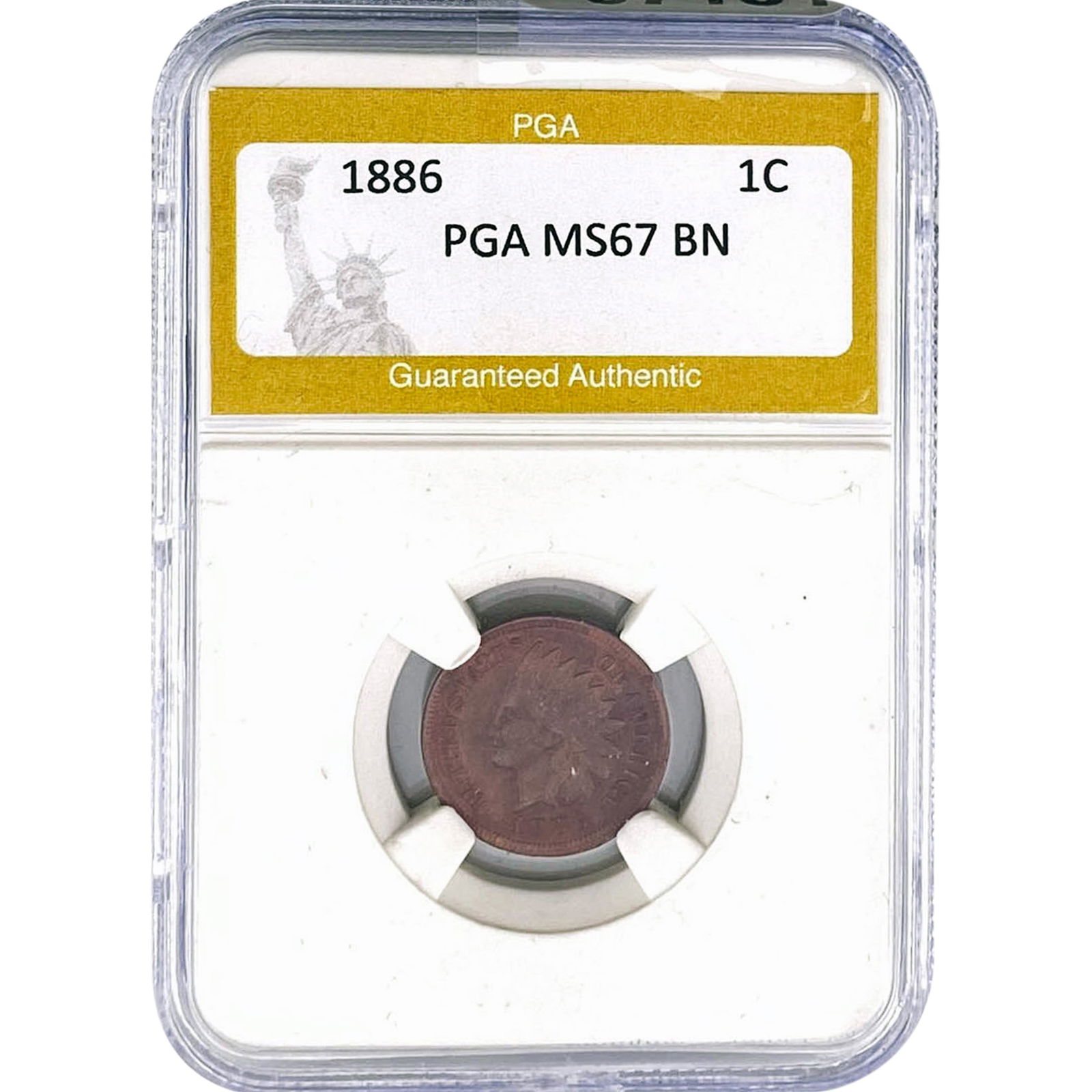 1886 Indian Head Cent PGA MS67 BN (1 of 2)