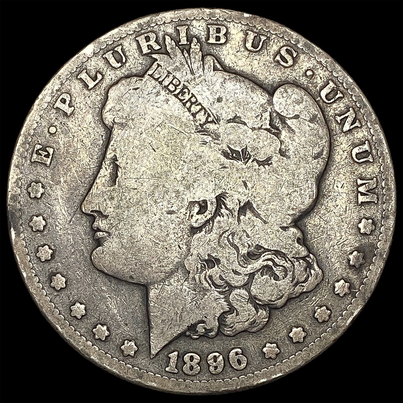 1896-O Silver Morgan Dollar NICELY CIRCULATED (1 of 2)