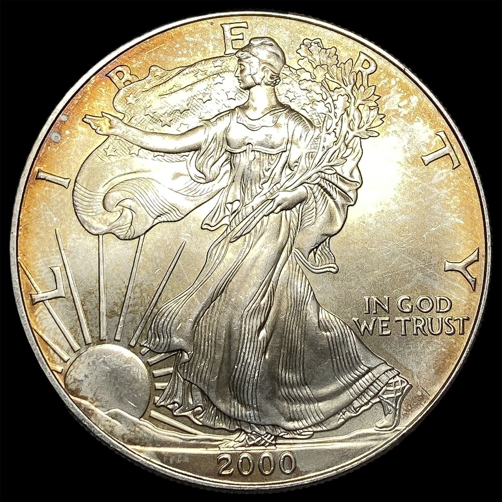 2000 1 oz Silver American Eagle $1 SUPERB GEM BU (1 of 2)
