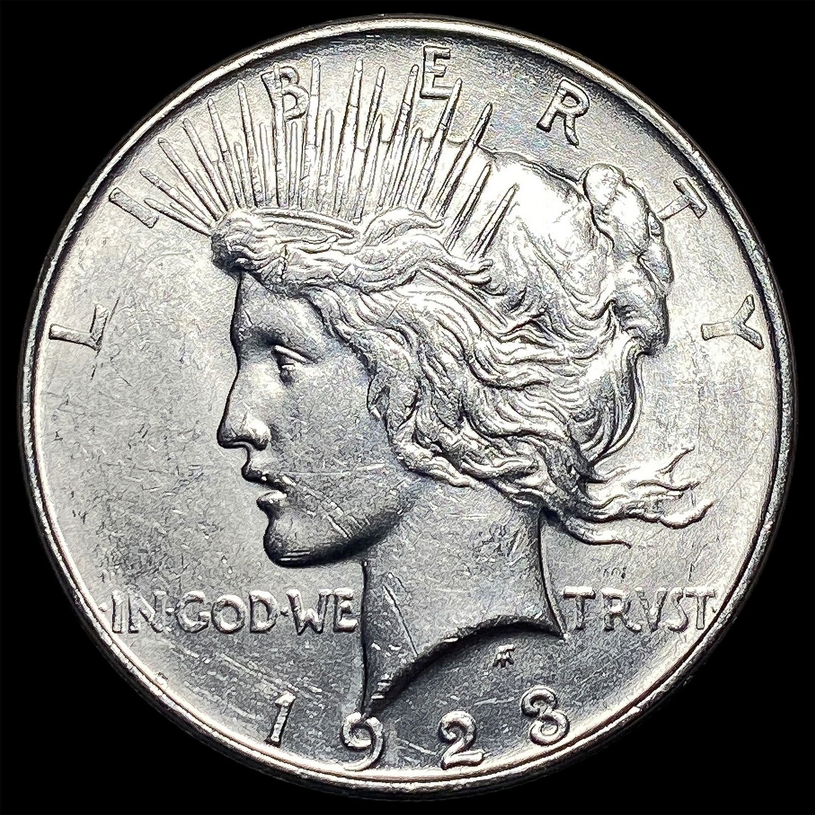 1923-S Silver Peace Dollar CLOSELY UNCIRCULATED (1 of 2)