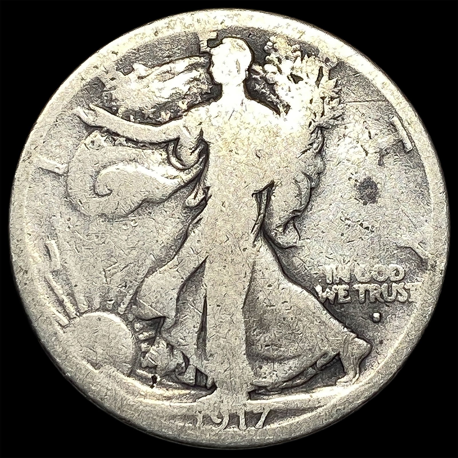 1917 Walking Liberty Half Dollar NICELY CIRCULATED (1 of 2)