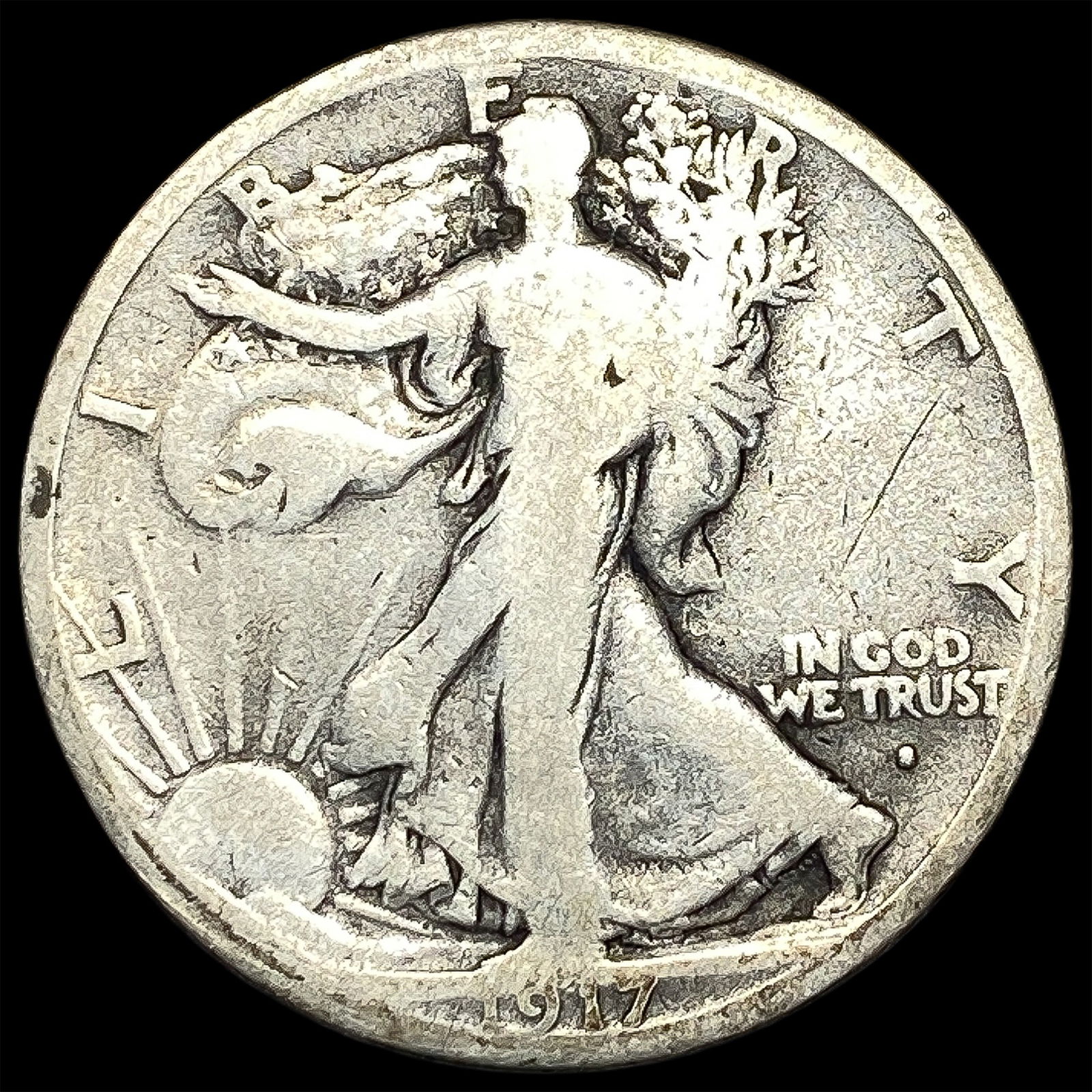 1917 Walking Liberty Half Dollar NICELY CIRCULATED (1 of 2)