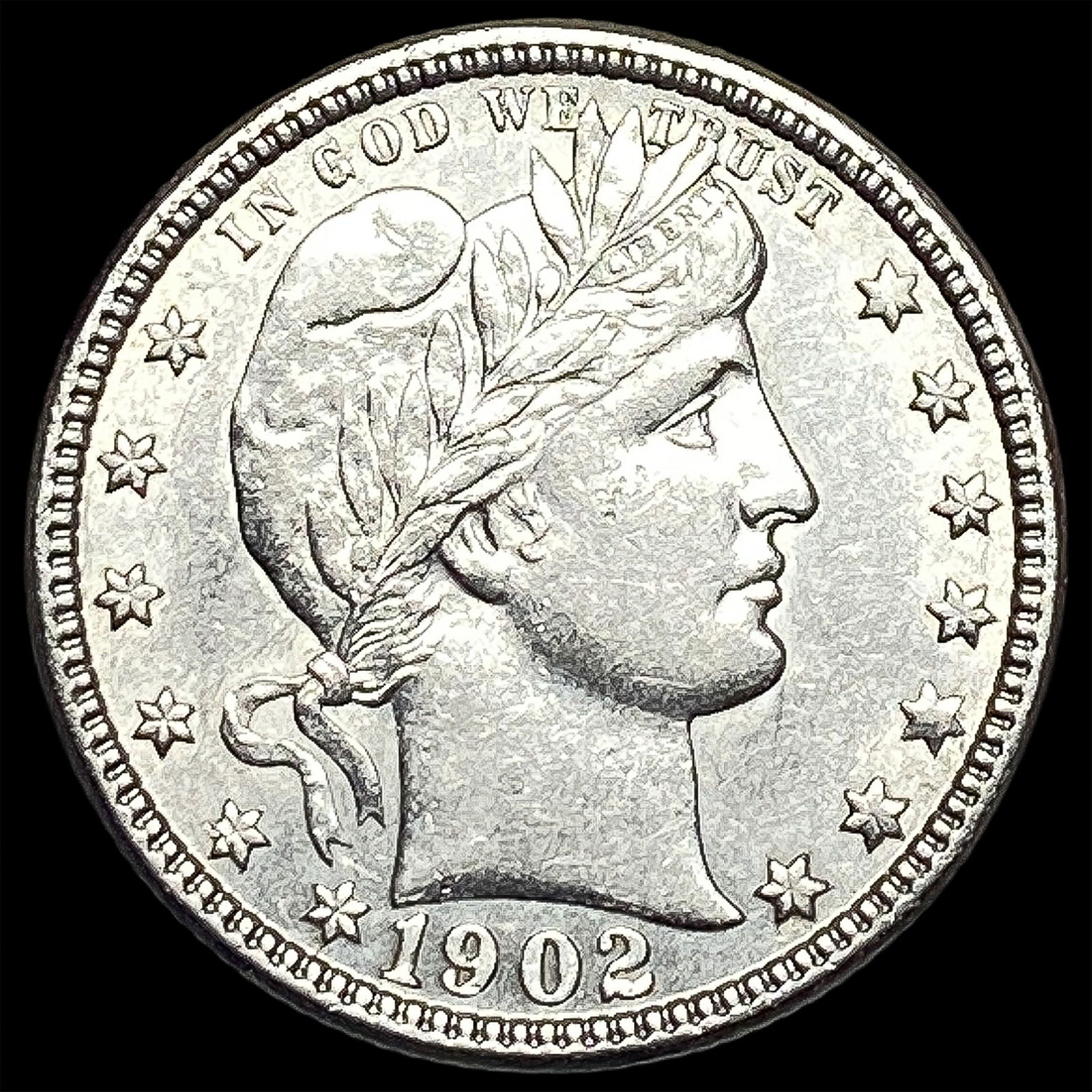 1902 Barber Silver Quarter CLOSELY UNCIRCULATED (1 of 2)
