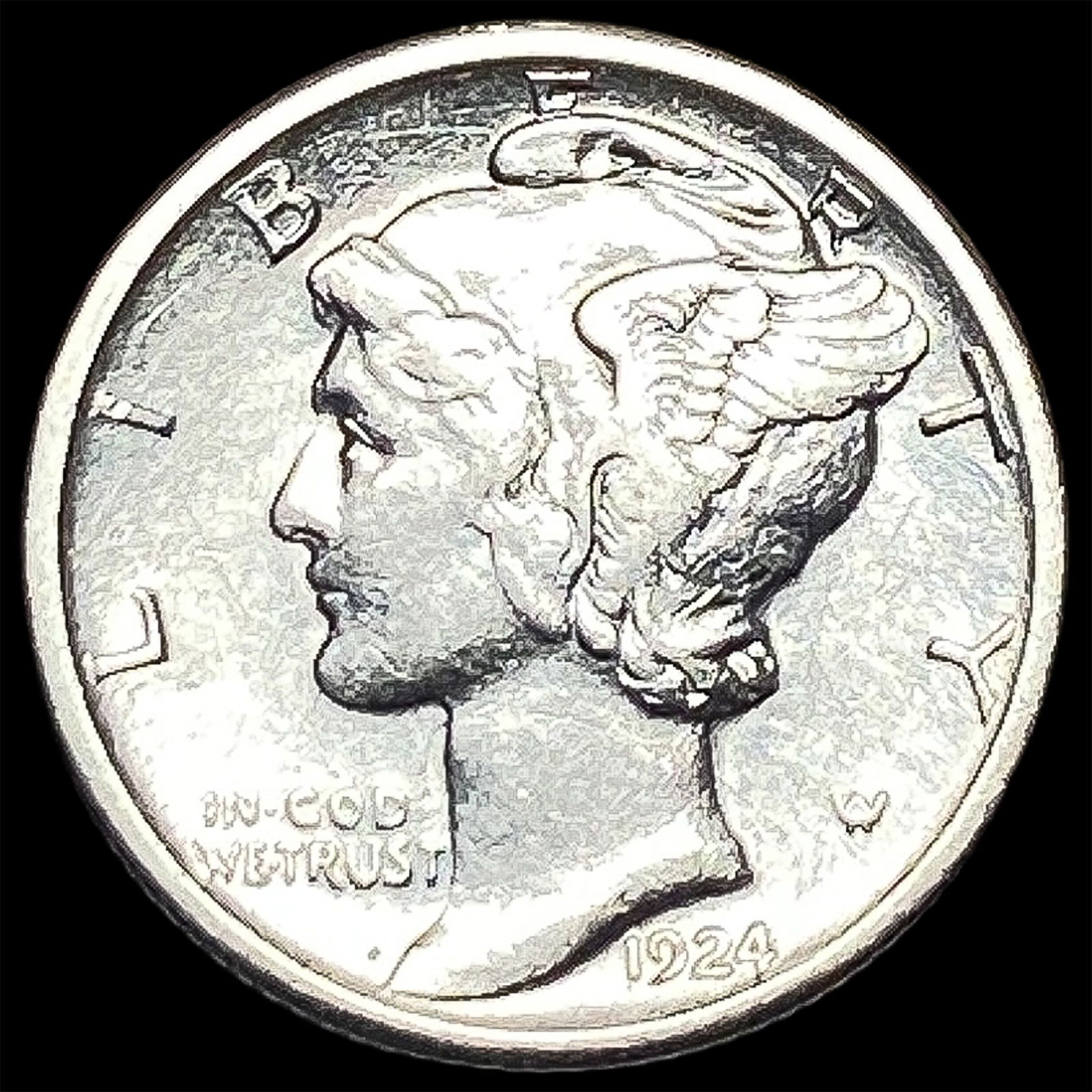 1924 Mercury Dime CLOSELY UNCIRCULATED (1 of 2)