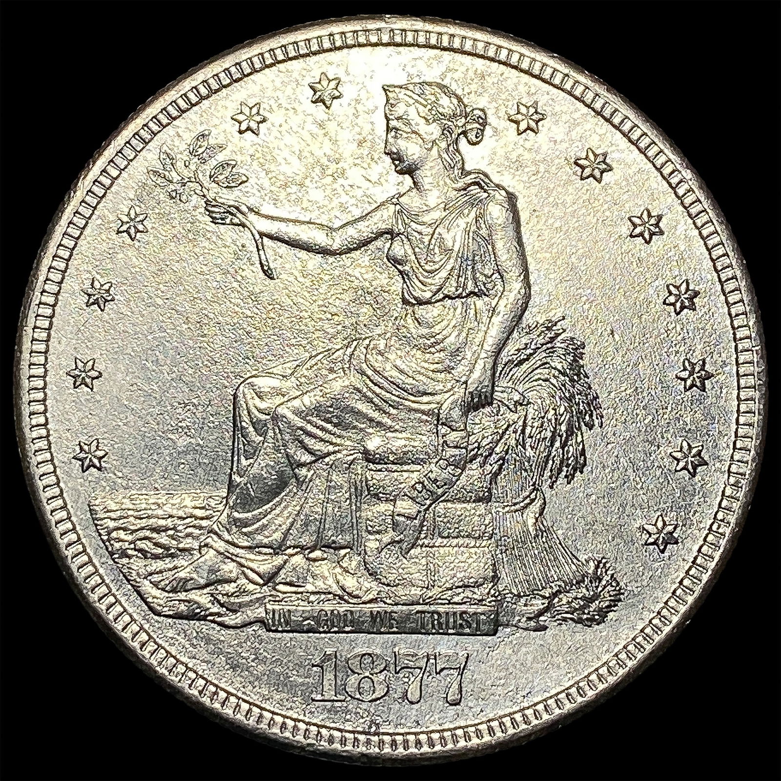 1877-S Silver Trade Dollar CLOSELY UNCIRCULATED (1 of 2)