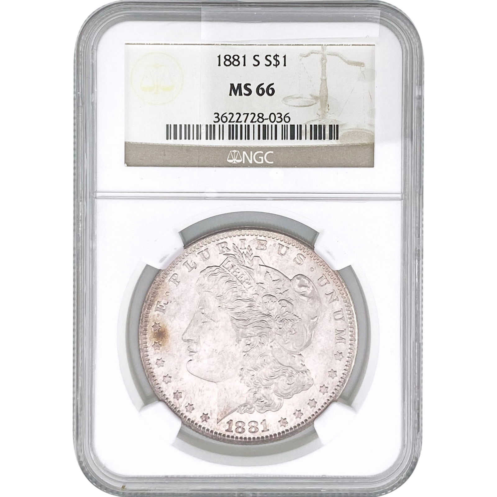 1881-S Morgan Silver Dollar NGC MS66 (1 of 2)