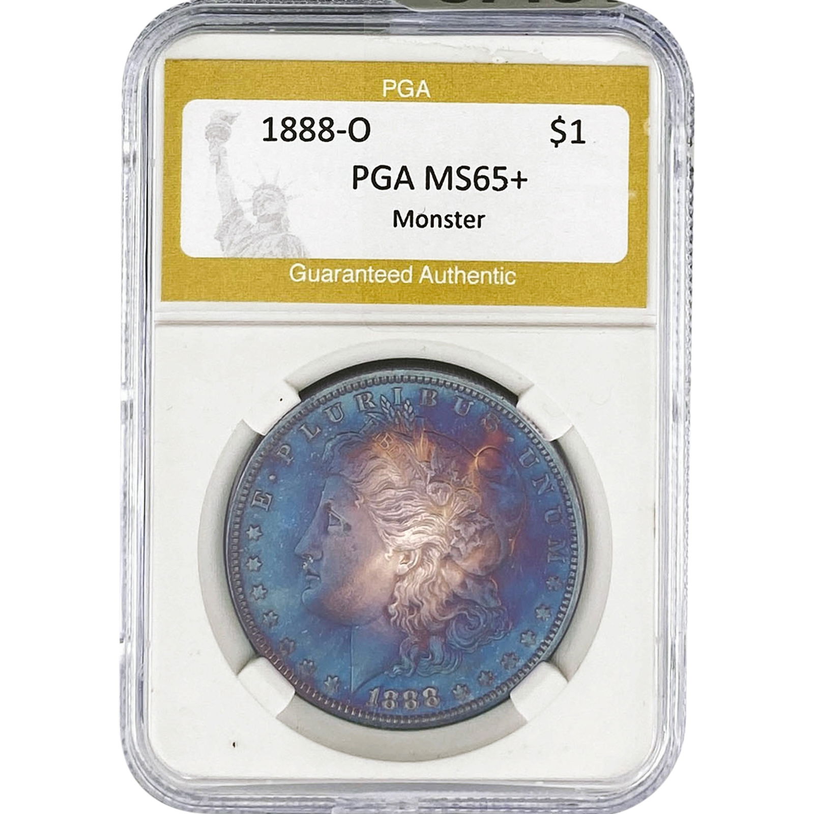 1888-O Morgan Silver Dollar PGA MS65+ Monster: 1888-O Morgan Silver Dollar PGA MS65+ Monster