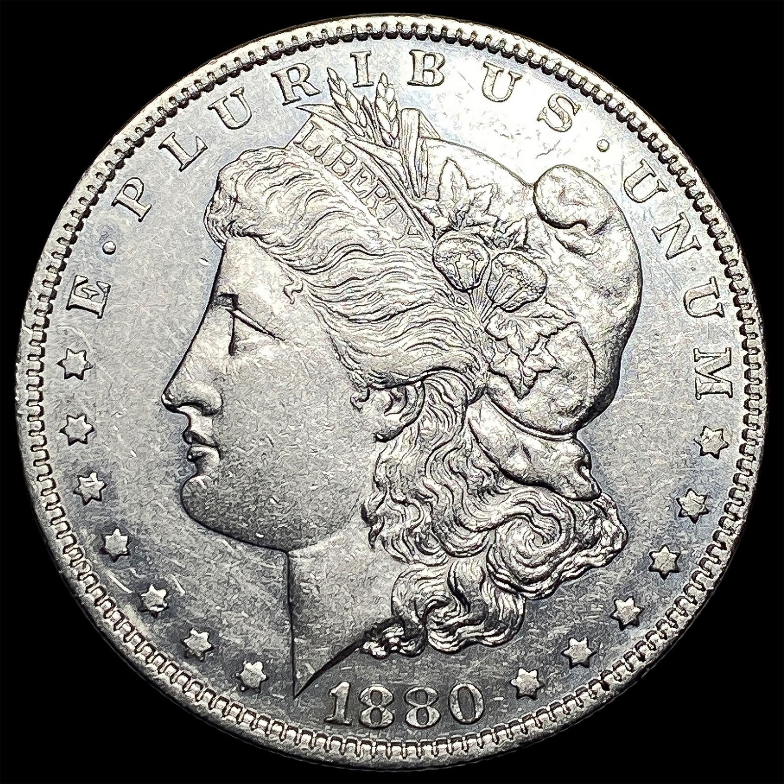 1880-S Silver Morgan Dollar CLOSELY UNCIRCULATED (1 of 2)