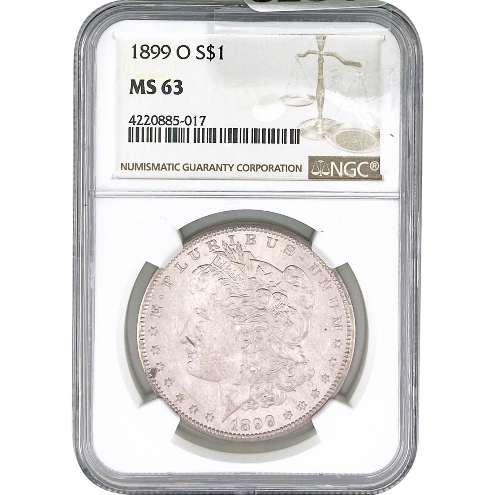 1899-O Morgan Silver Dollar NGC MS63 (1 of 2)