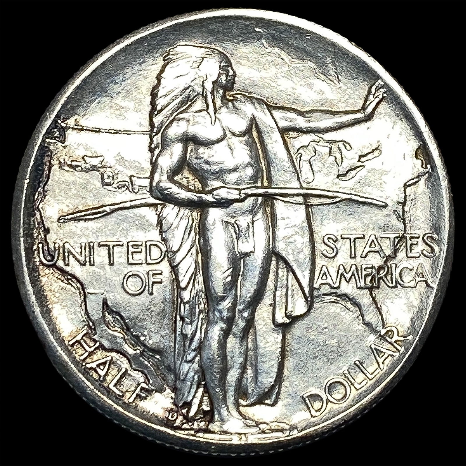 1937-D Silver Oregon Trail Half Dollar CLOSELY UNCIRCULATED (1 of 2)
