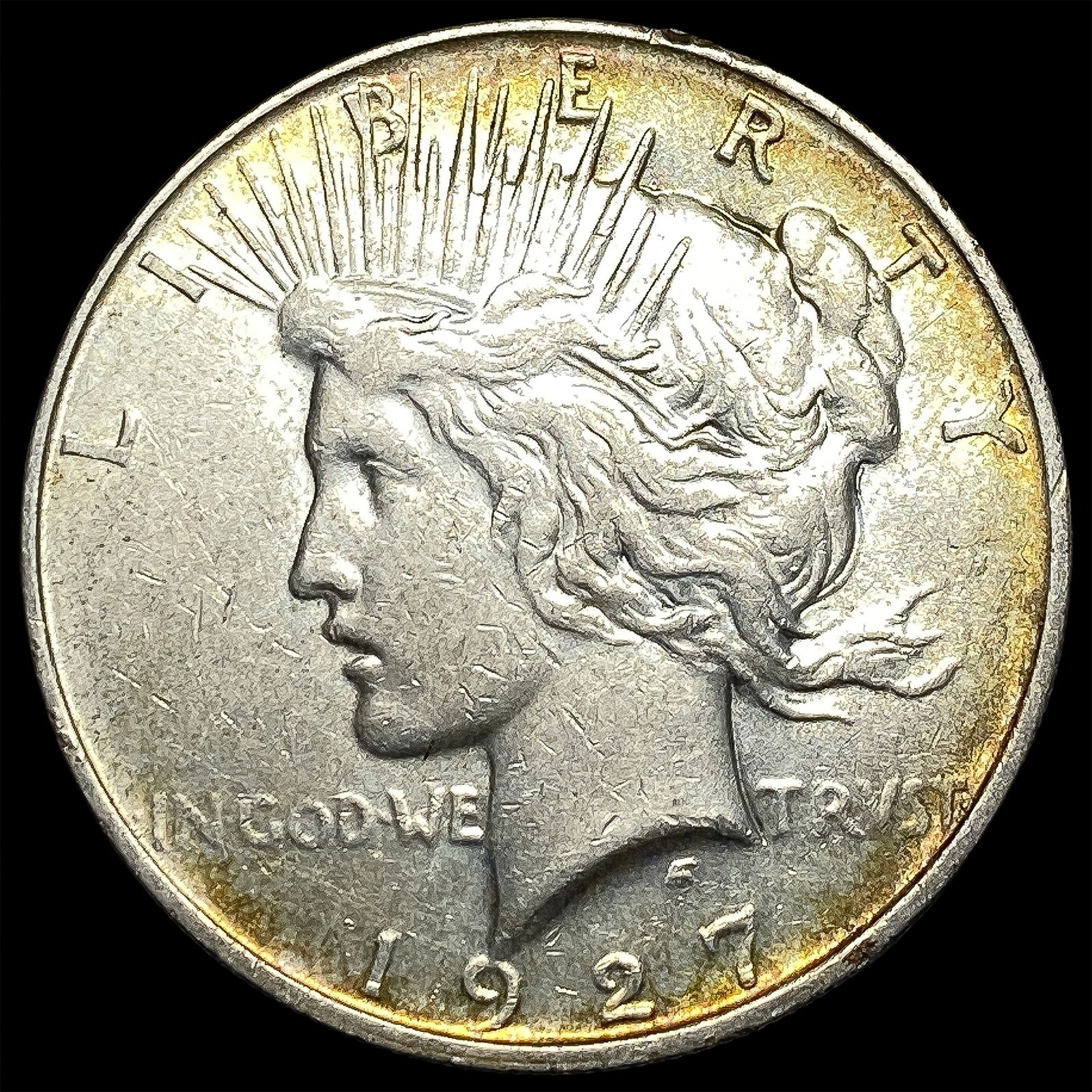 1927-S Silver Peace Dollar NEARLY UNCIRCULATED (1 of 2)