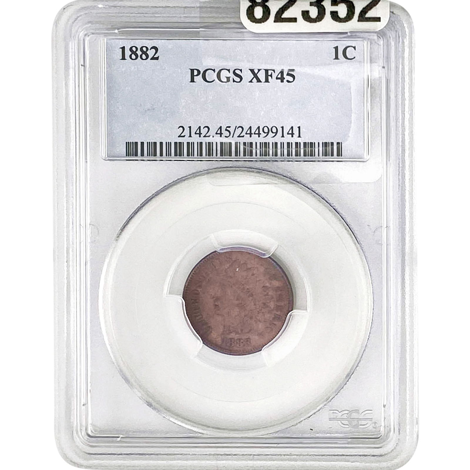 1882 Indian Head Cent PCGS XF45 (1 of 2)