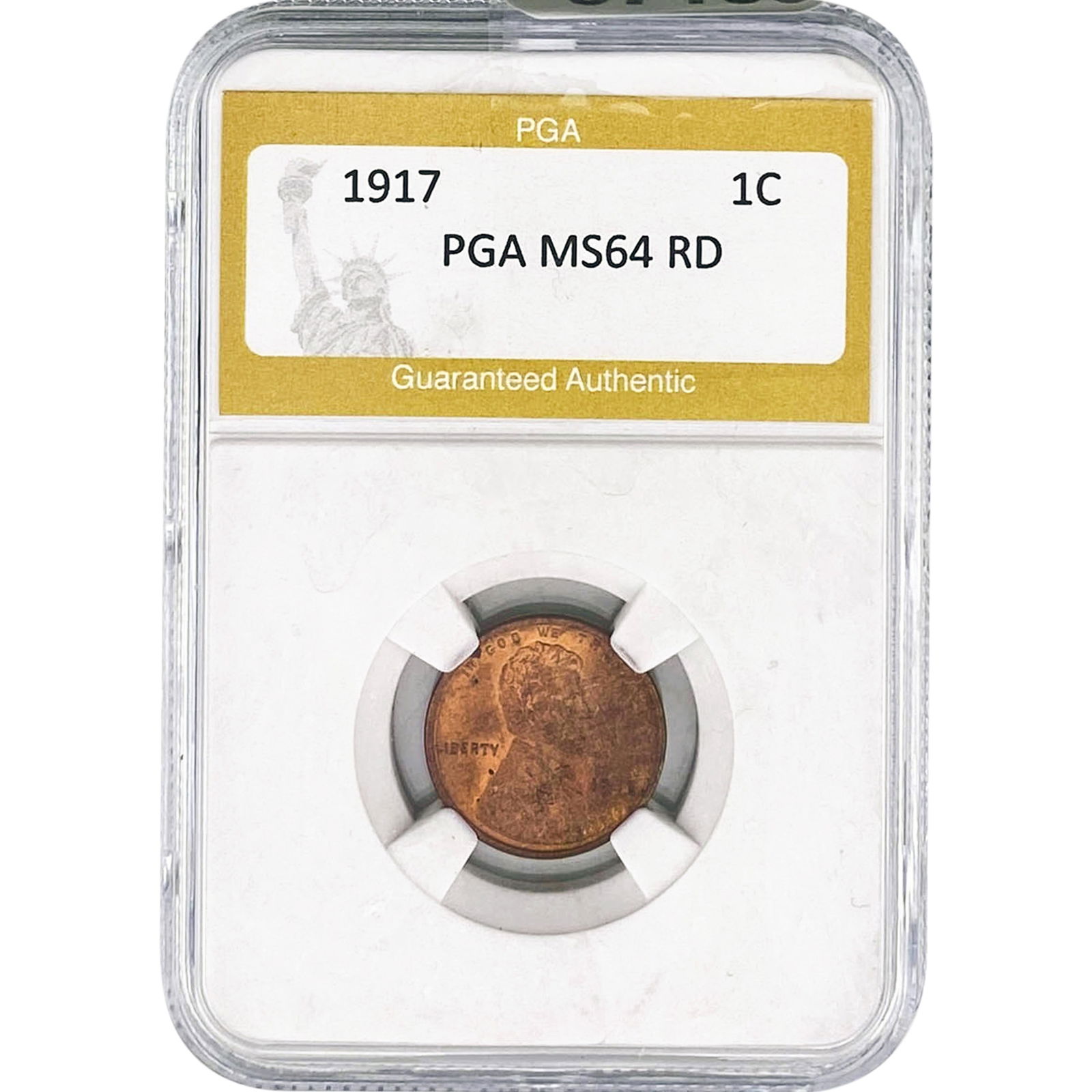 1917 Wheat Cent PGA MS64 RD (1 of 2)