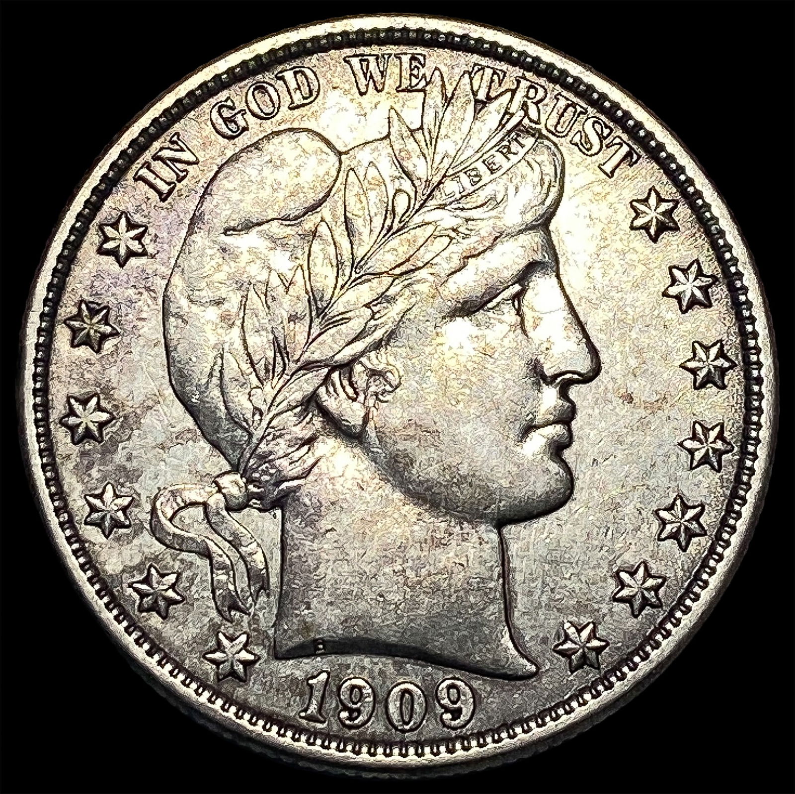 1909-O Silver Barber Half Dollar CLOSELY UNCIRCULATED (1 of 2)