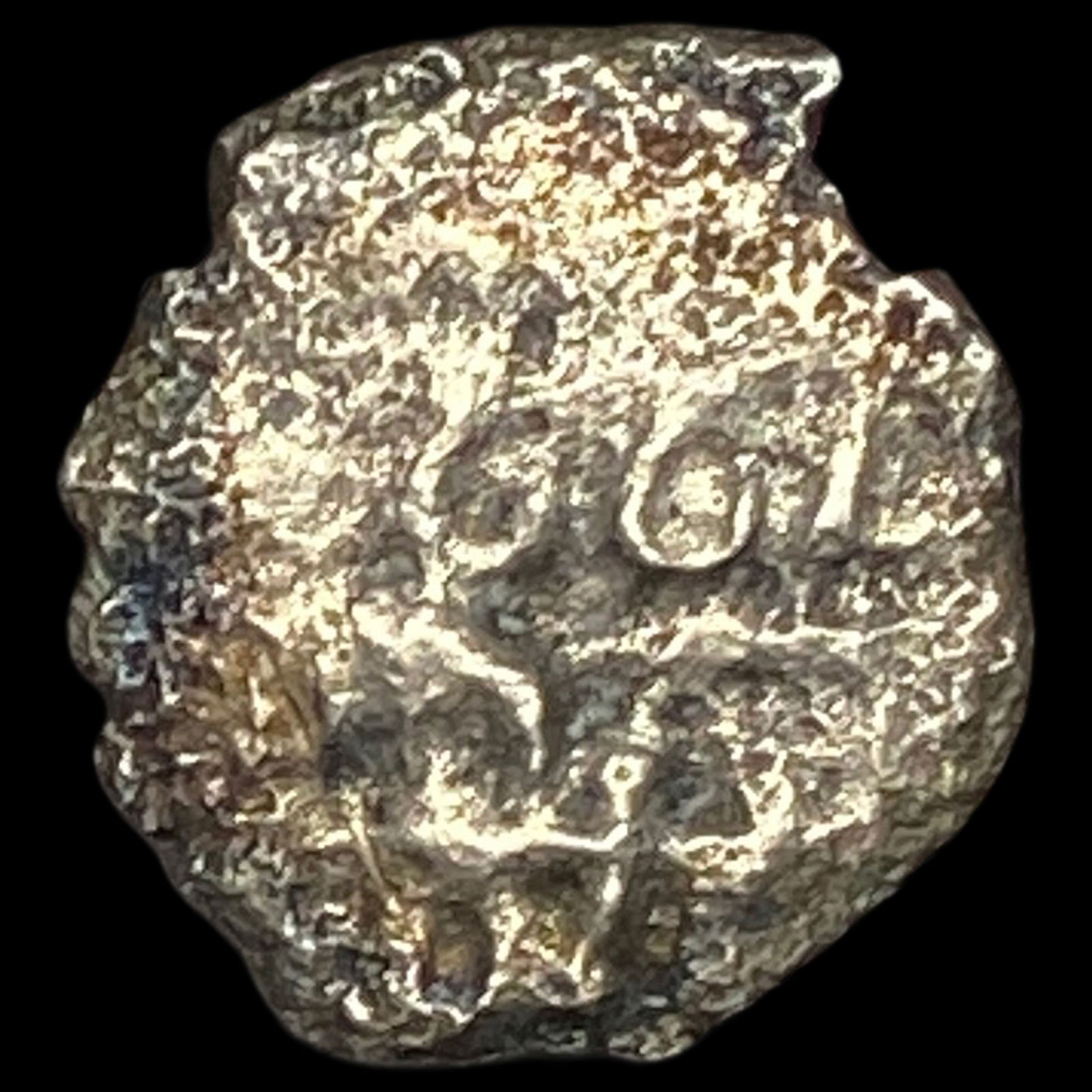 1600-1750 Spanish Colonial Silver 1/2 Reale Cob: 1600-1750 Spanish Colonial Silver 1/2 Reale Cob