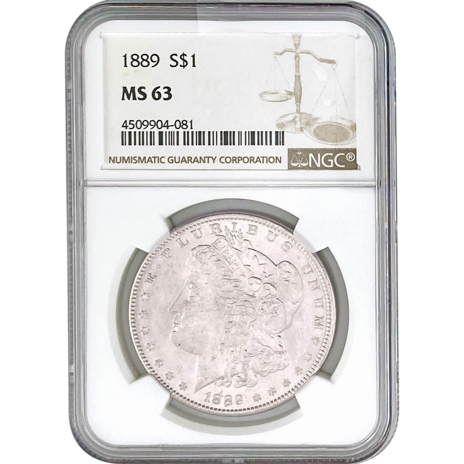 1889 Morgan Silver Dollar NGC MS63 (1 of 2)