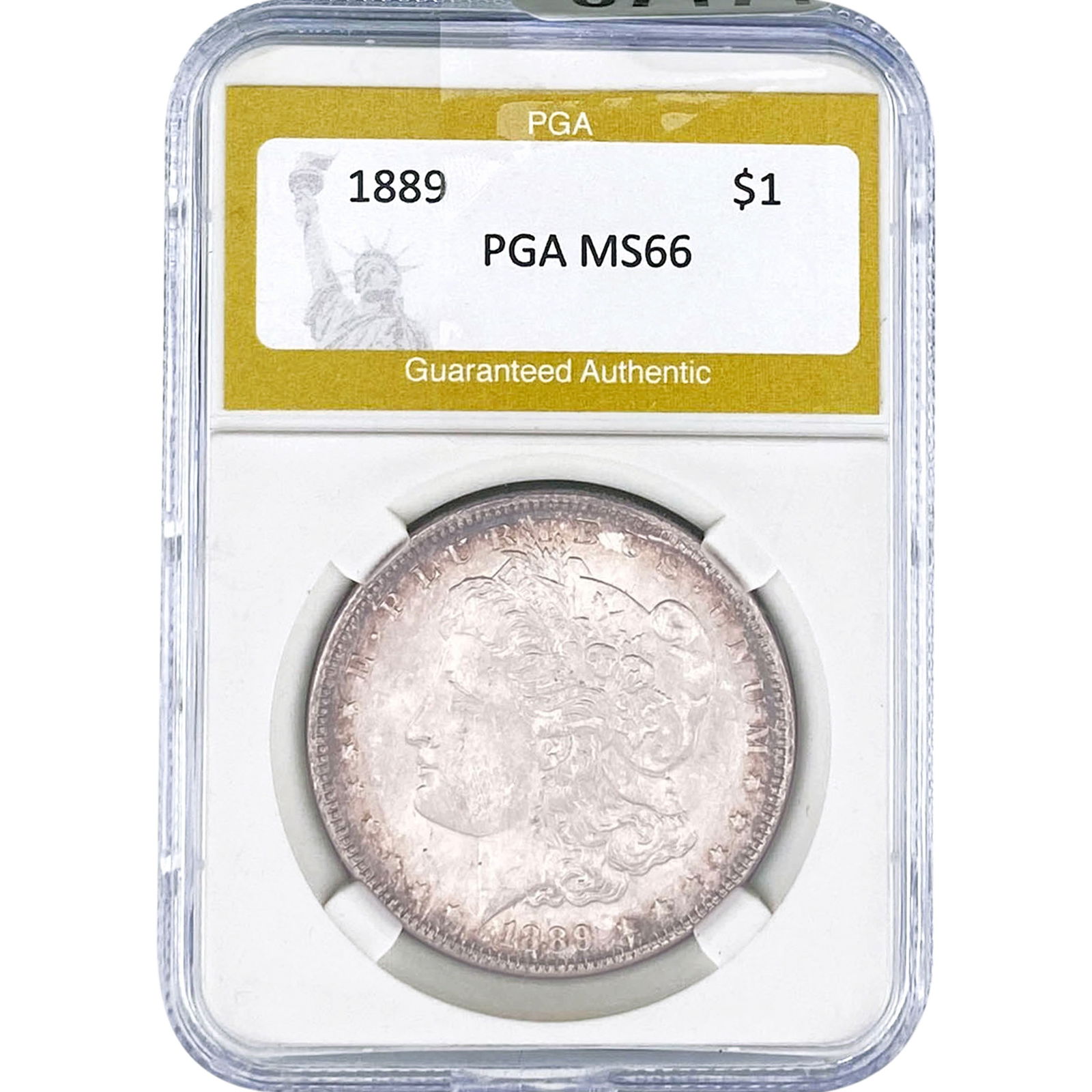 1889 Morgan Silver Dollar PGA MS66: 1889 Morgan Silver Dollar PGA MS66