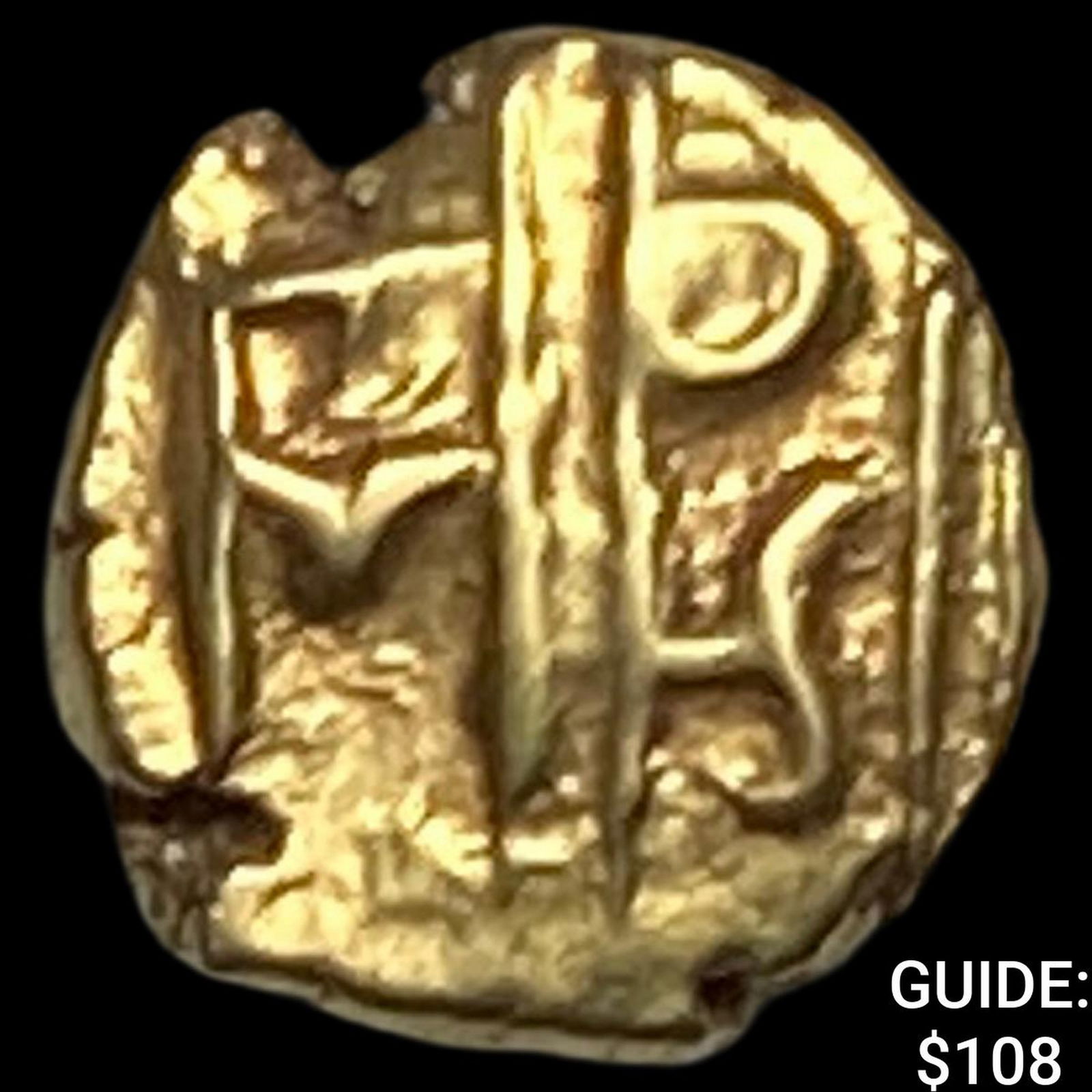 1600-1800 India .014 Gold Fanam UNCIRCULATED (1 of 2)