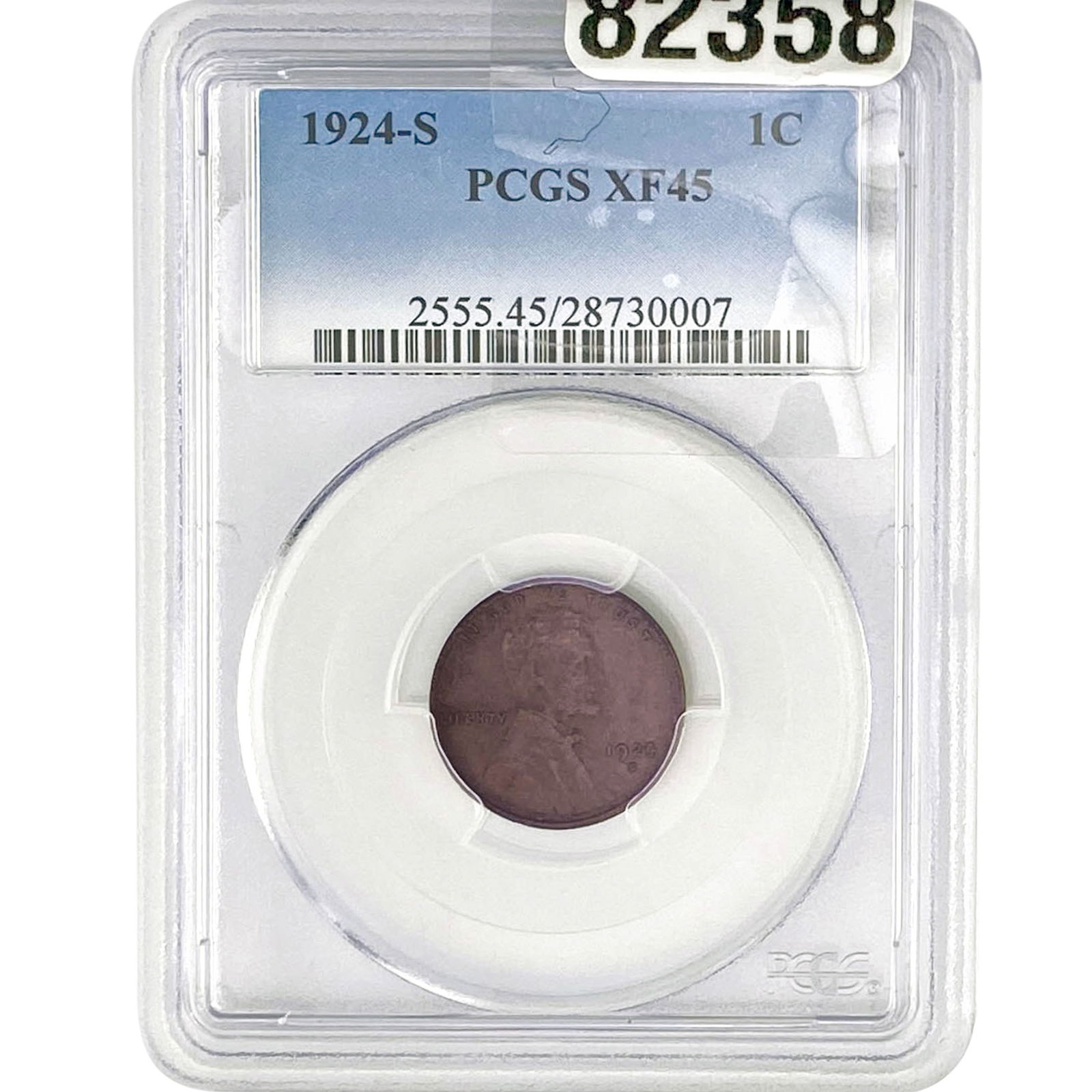 1924-S Wheat Cent PCGS XF45 (1 of 2)
