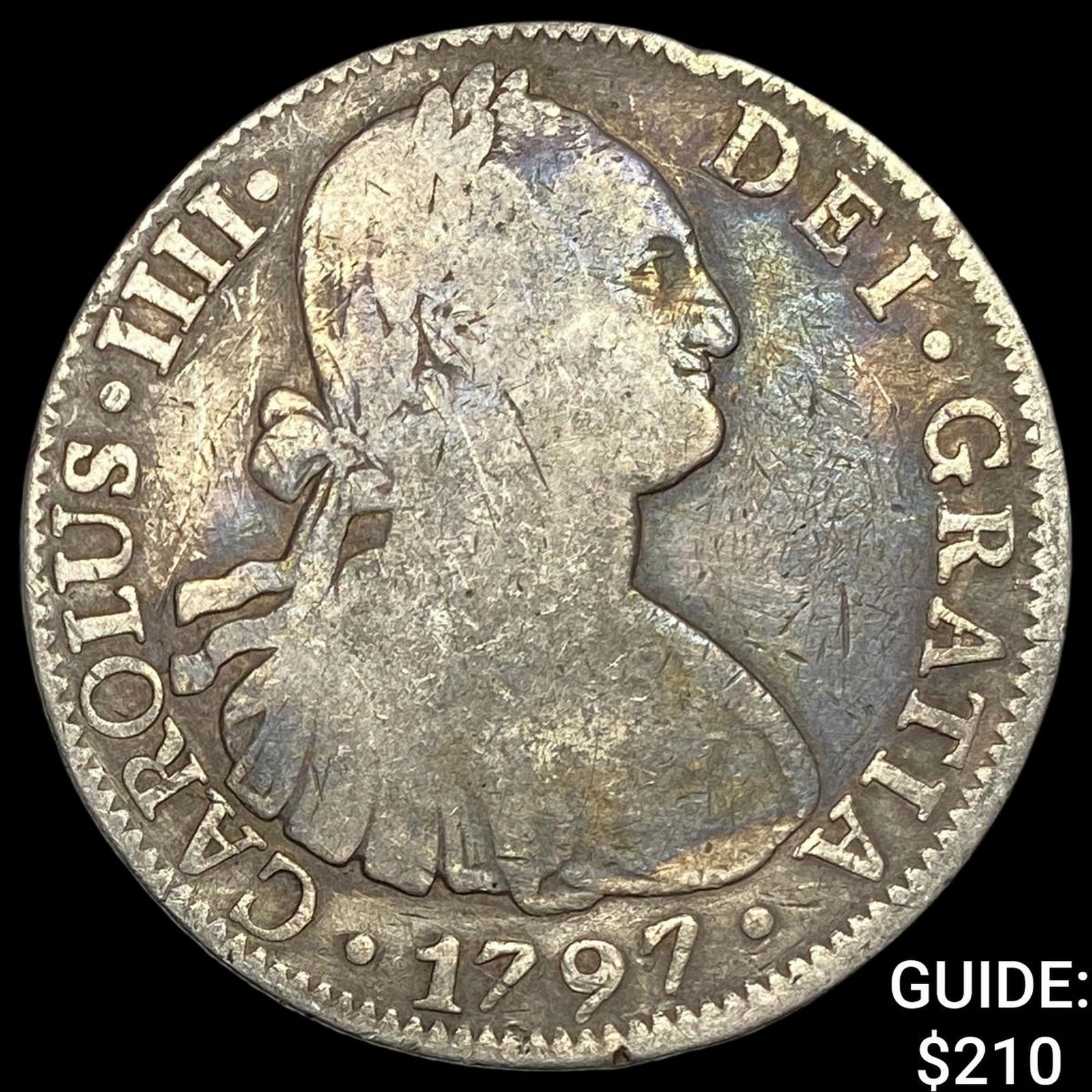 1797 Mo Mexico Silver 8 Reales NEARLY UNCIRCULATED (1 of 2)