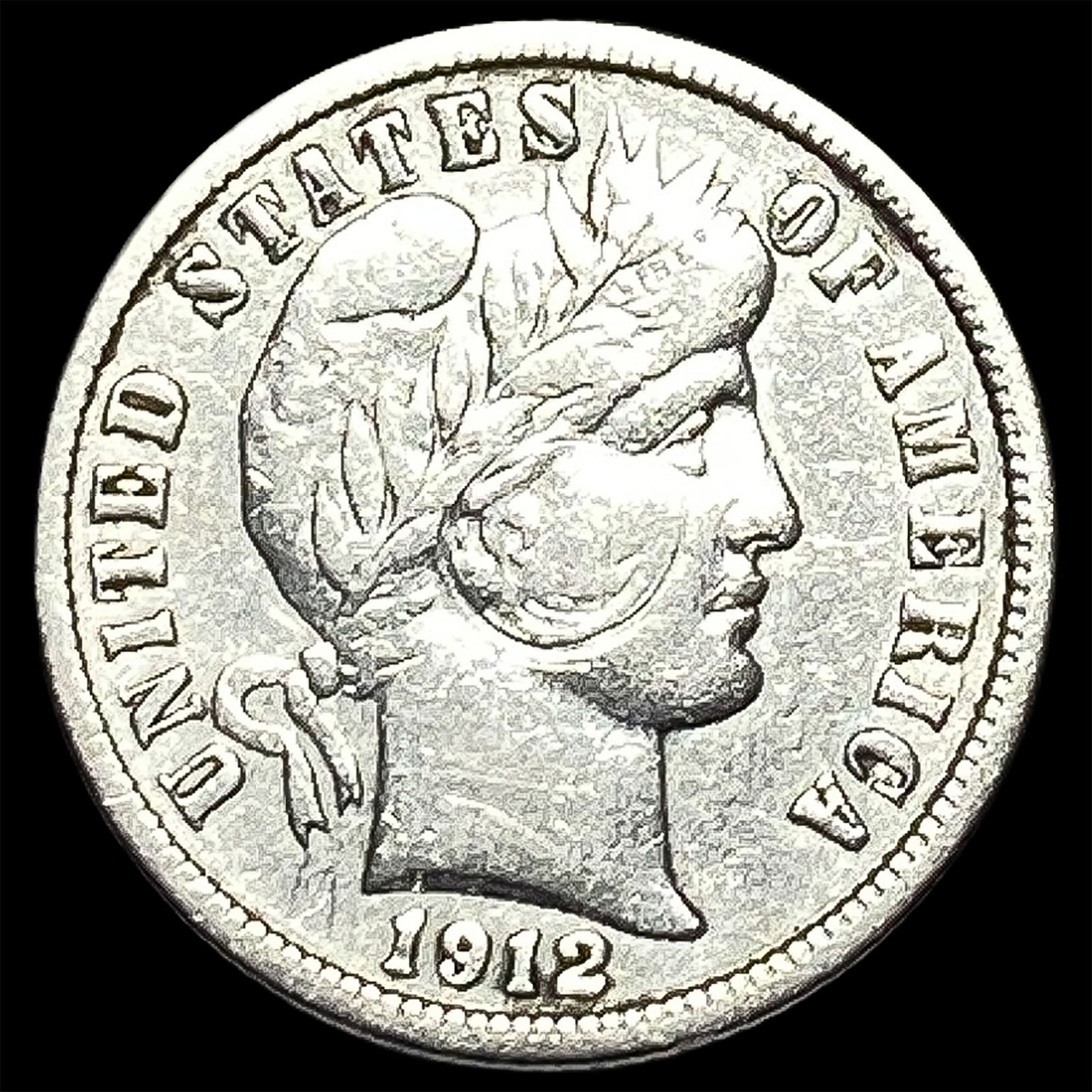 1912-S Silver Barber Dime HIGH GRADE (1 of 2)