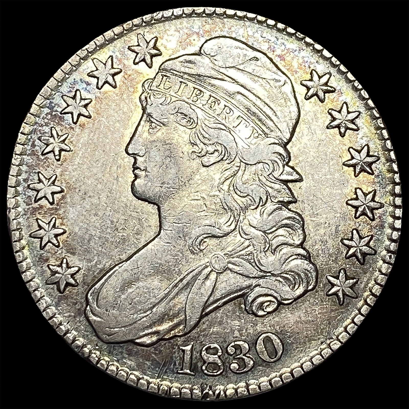 1830 Capped Bust Half Dollar CLOSELY UNCIRCULATED (1 of 2)