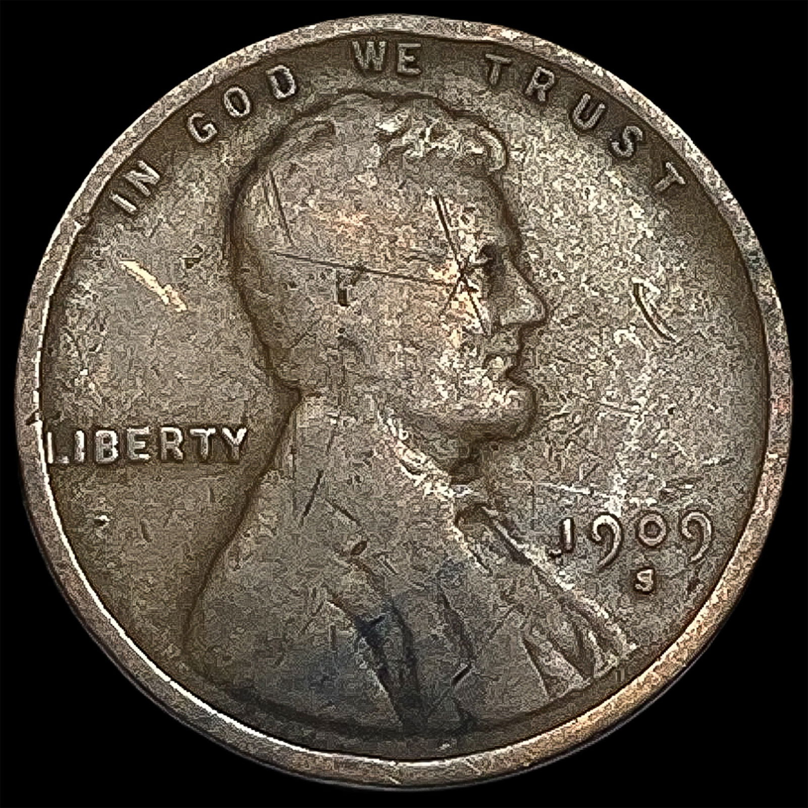 1909-S Lincoln Wheat Cent NICELY CIRCULATED (1 of 2)