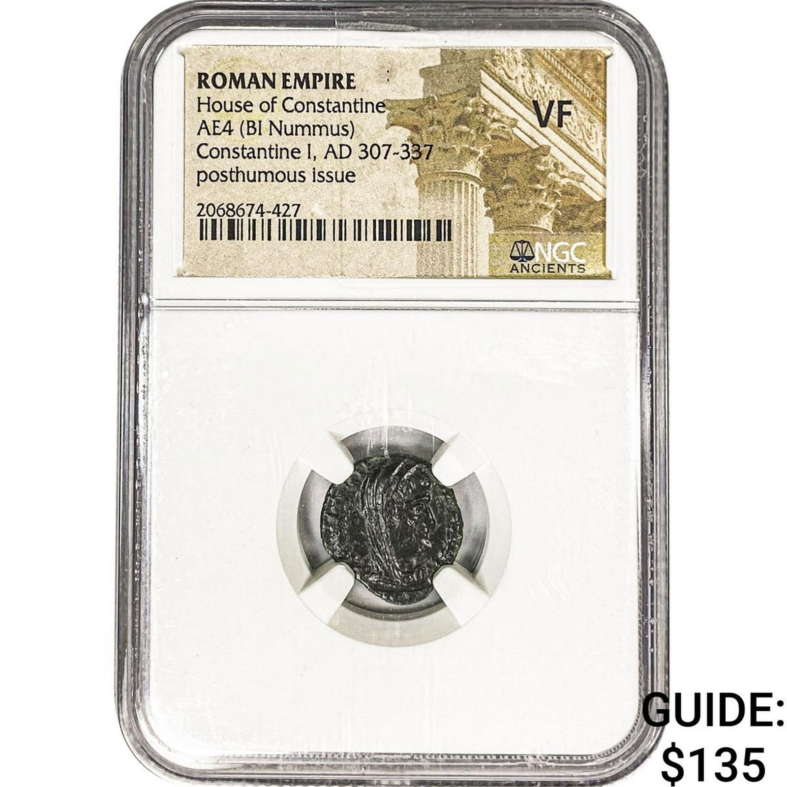 Roman Constantine I AD 307-337 AE4 BI Nummus NGC VF (1 of 2)