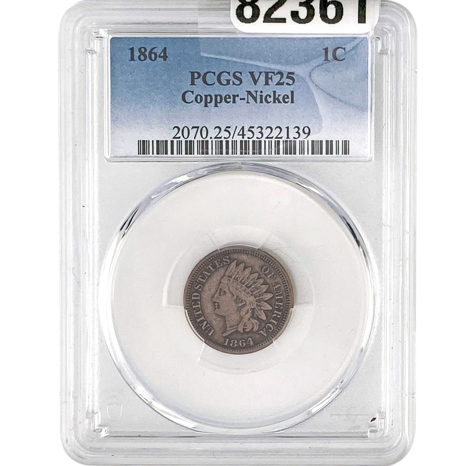 1864 Indian Head Cent PCGS VF25 Copper-Nickel (1 of 2)